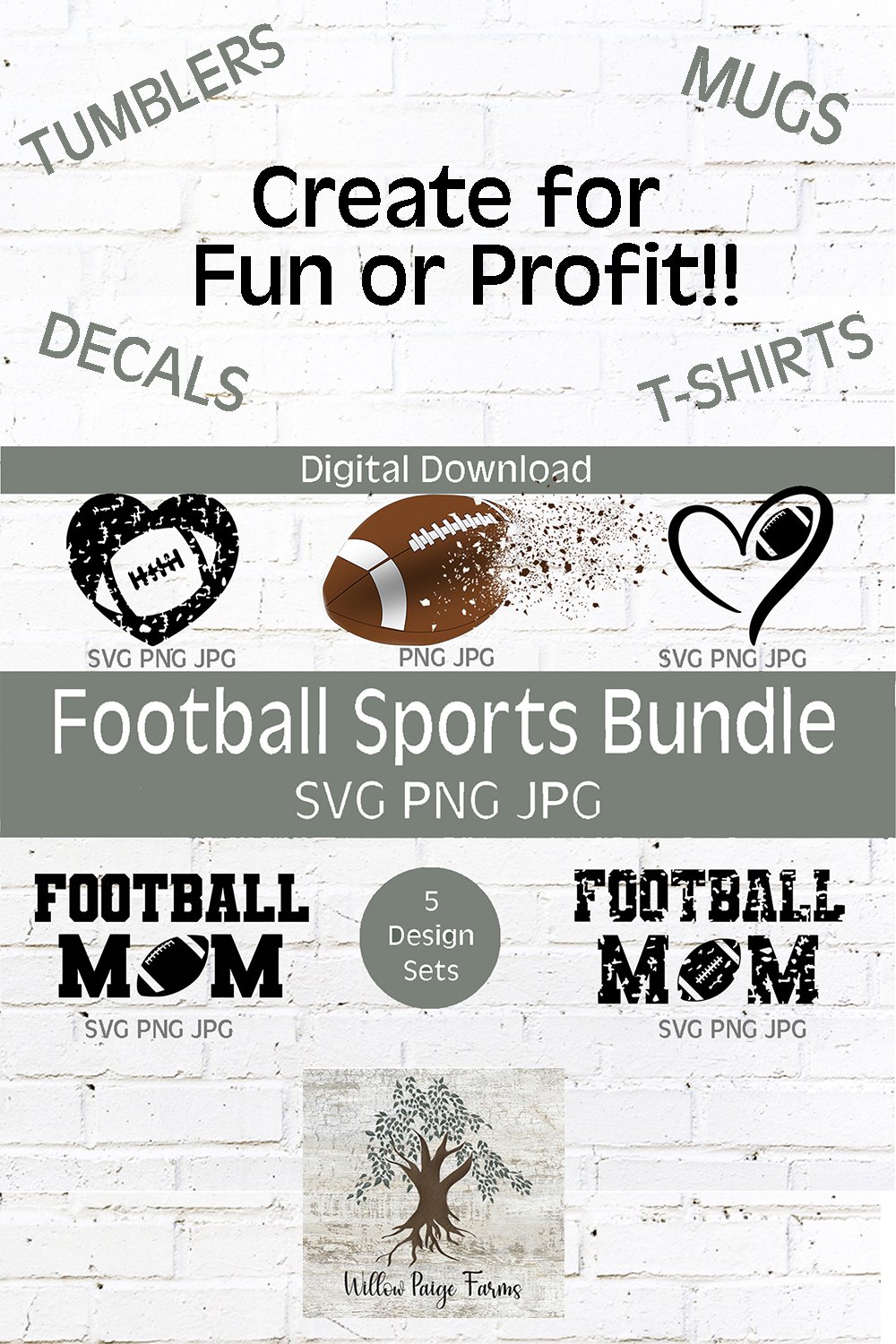 Football Sports Bundle SVG PNG JPG |Football Sublimation
