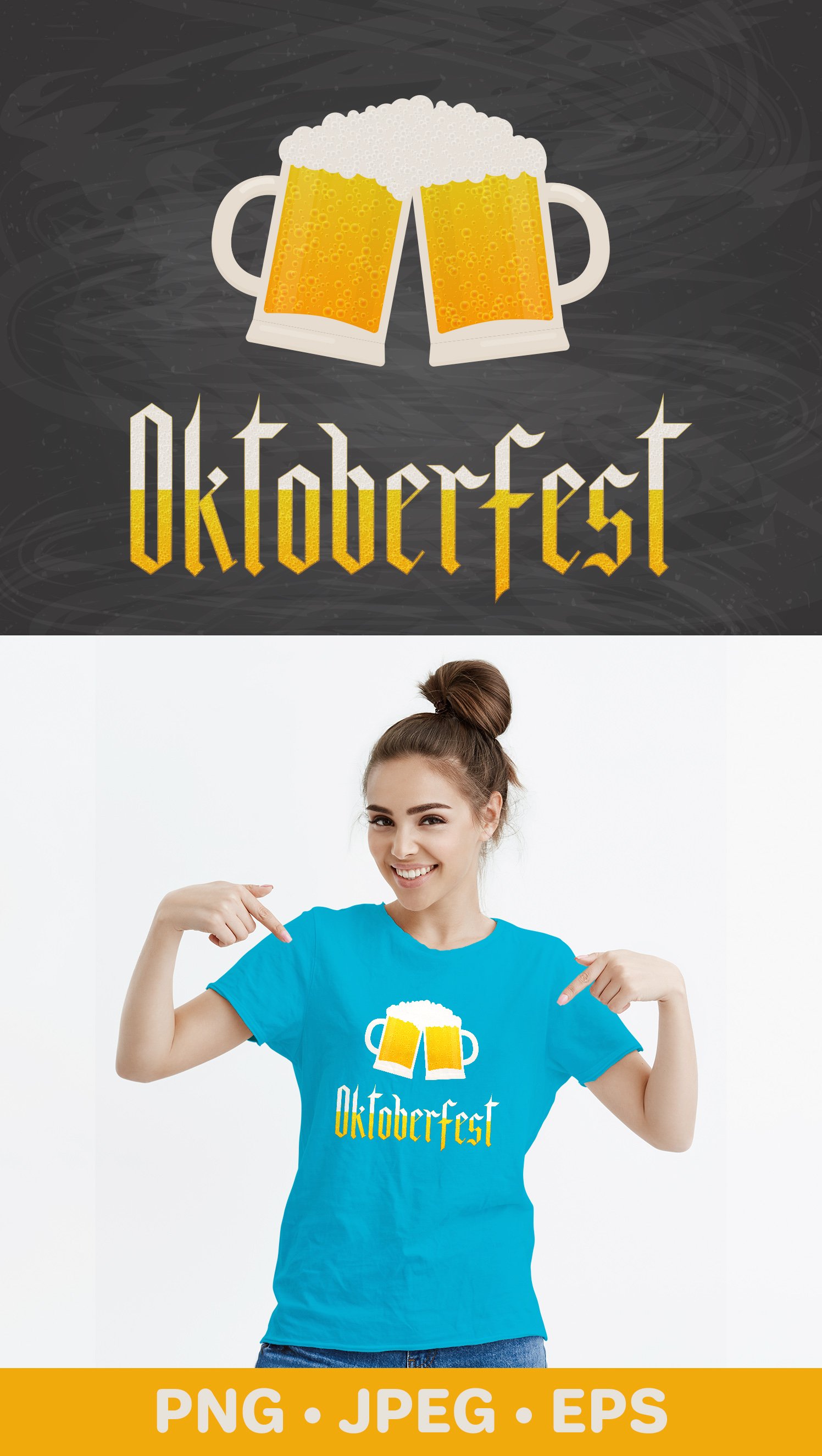 Oktoberfest sublimation design. Fraktur gothic (2154688)