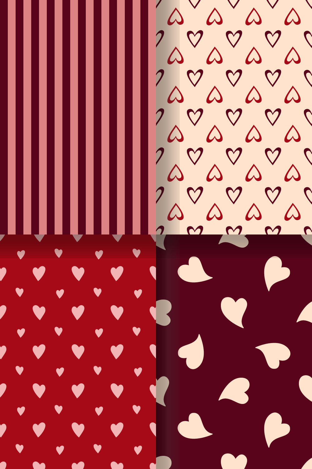 Cute heart prints| seamless pattern|digital paper
