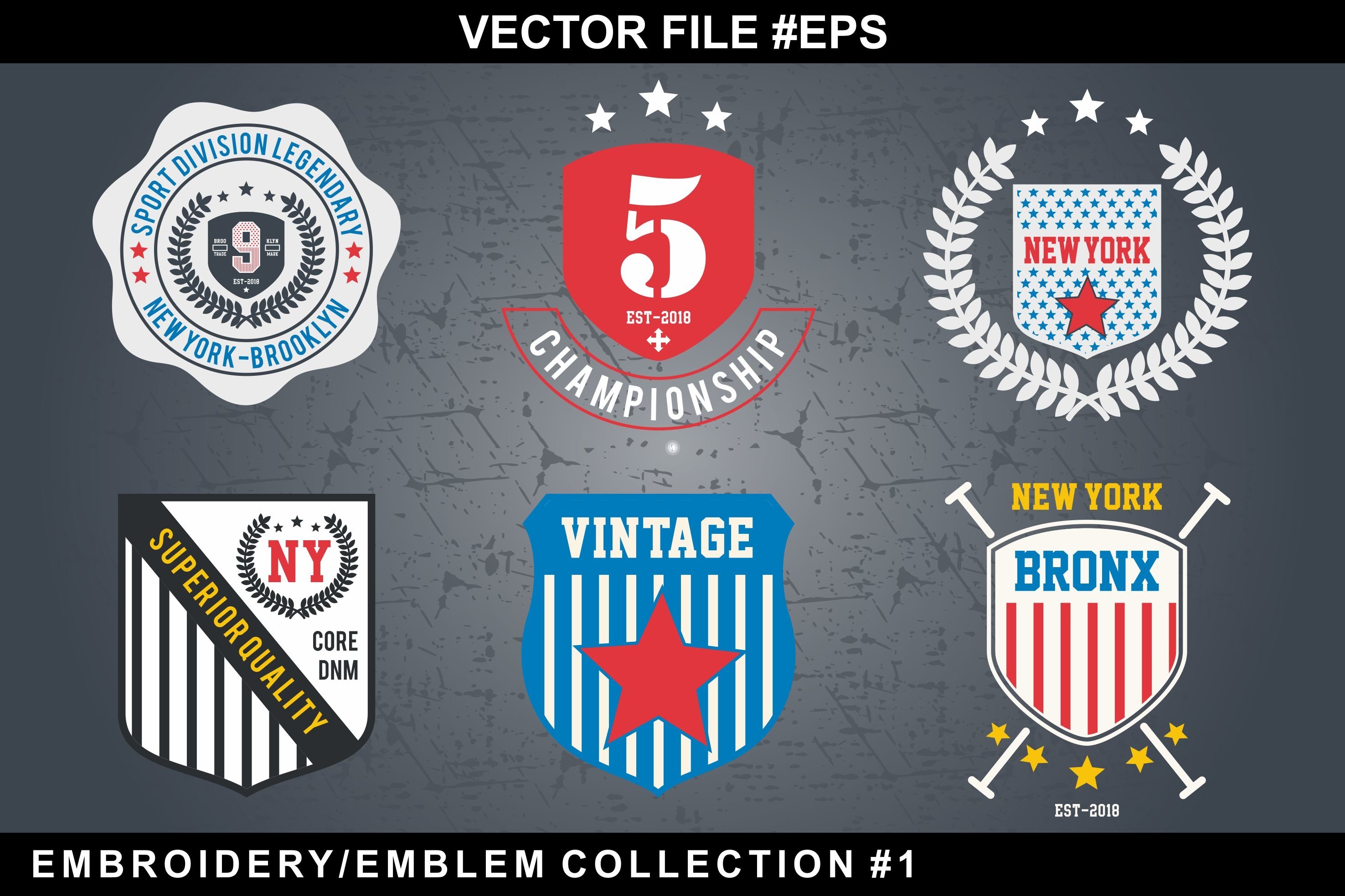 embroidery/emblem collection #1