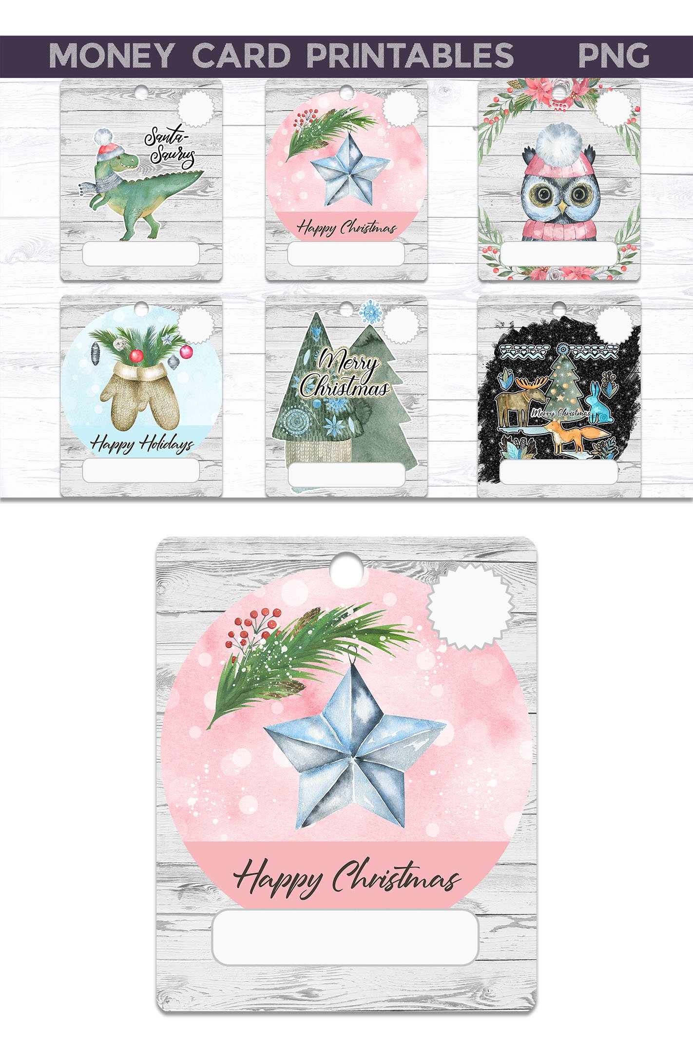 Christmas Money Card Printable| Money Card Holder