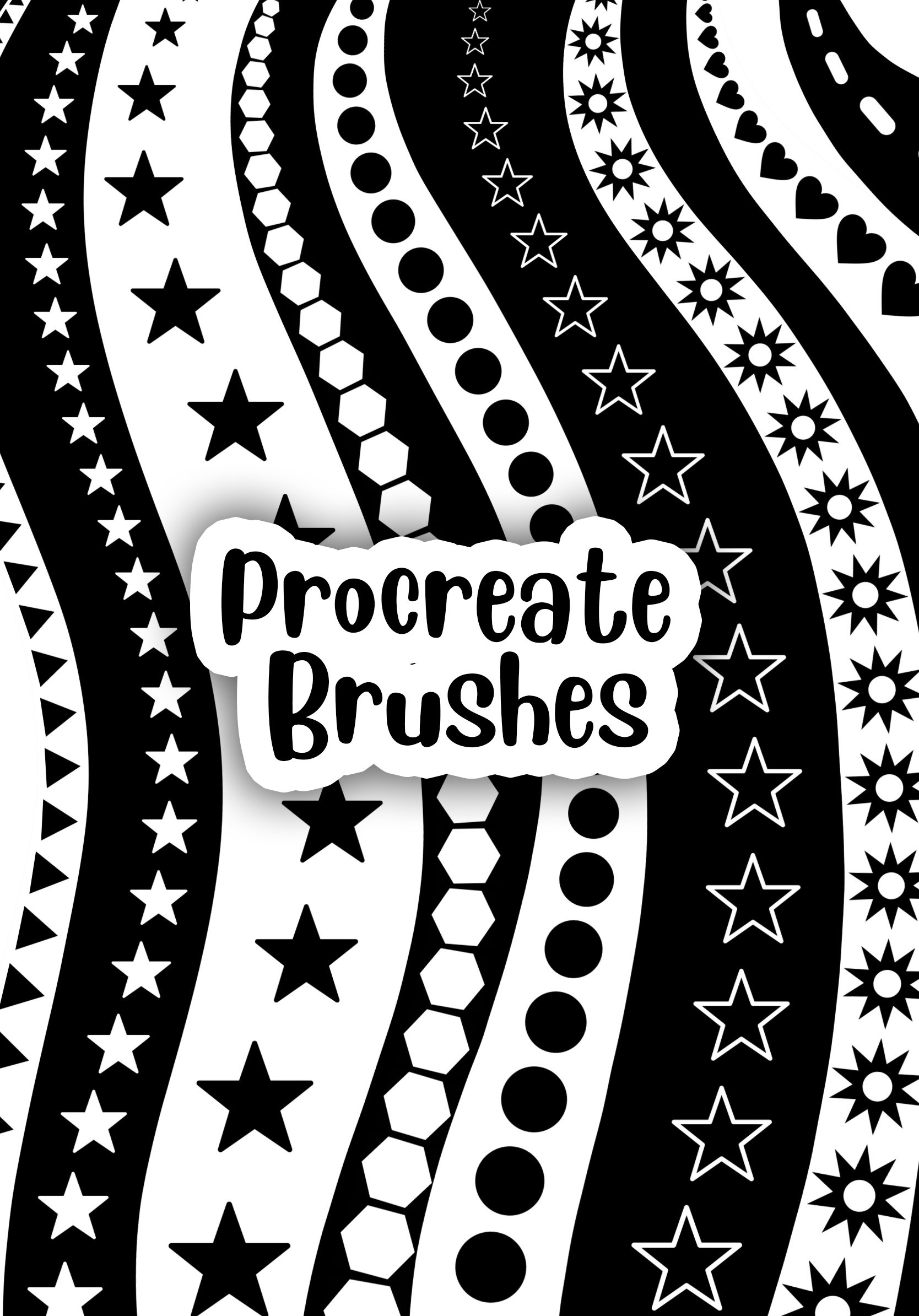 Procreate Shape Brush, Procreate Brushes, Procreate