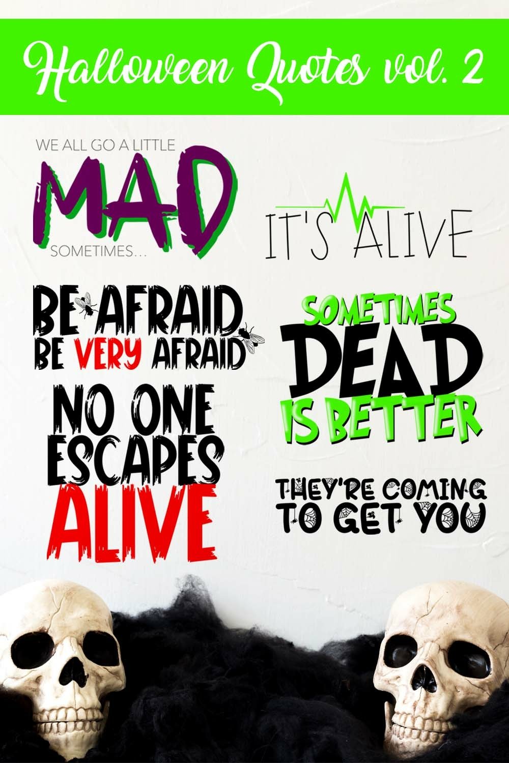 No one escapes Alive Famous Halloween movie quote