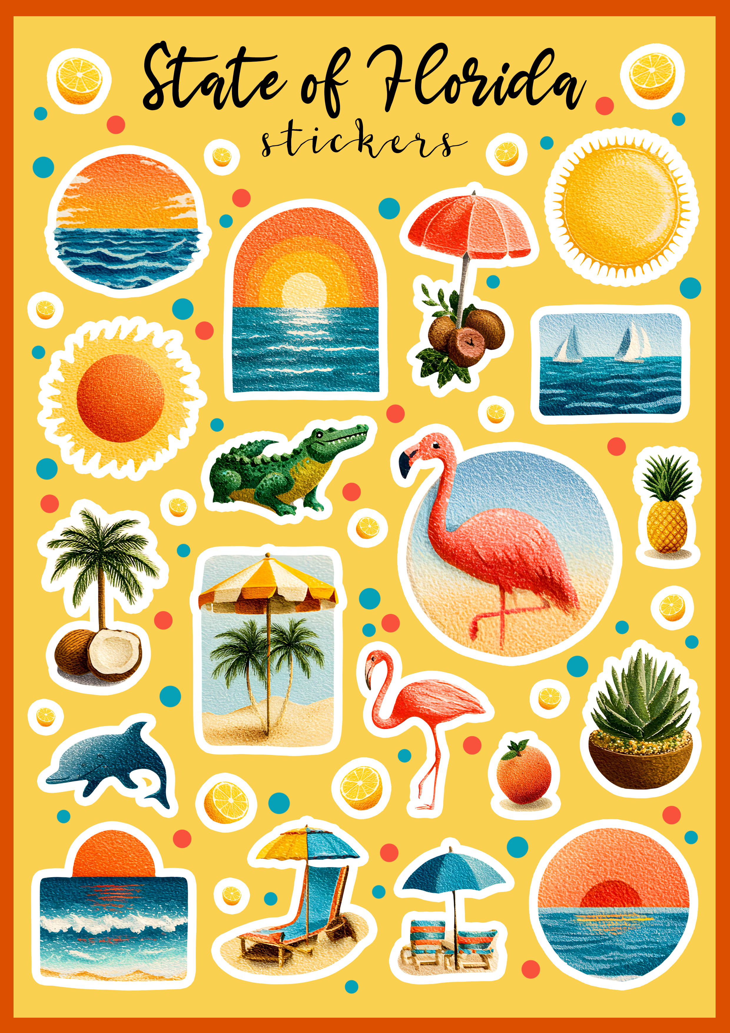 Stuart Florida Sticker State of Florida Stickers |Stickers PNG|JPEG