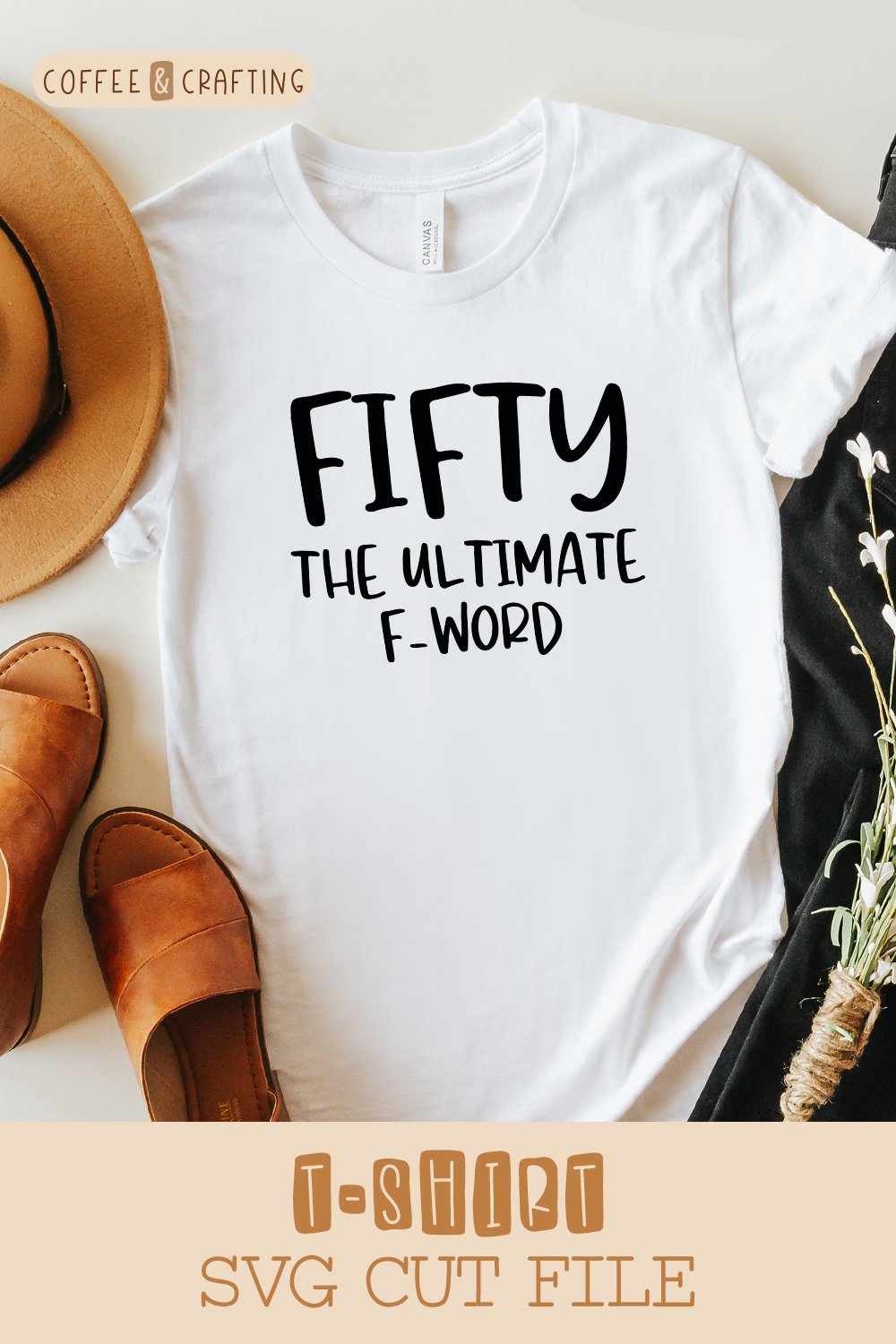 Fifty the ultimate F word SVG | funny 50th birthday SVG