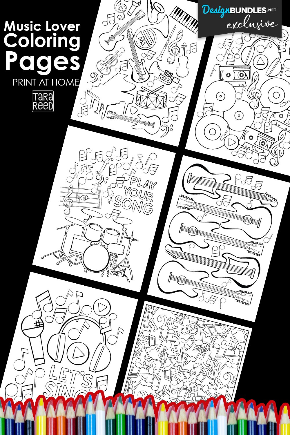 Music Coloring Pages | Music Class Activity