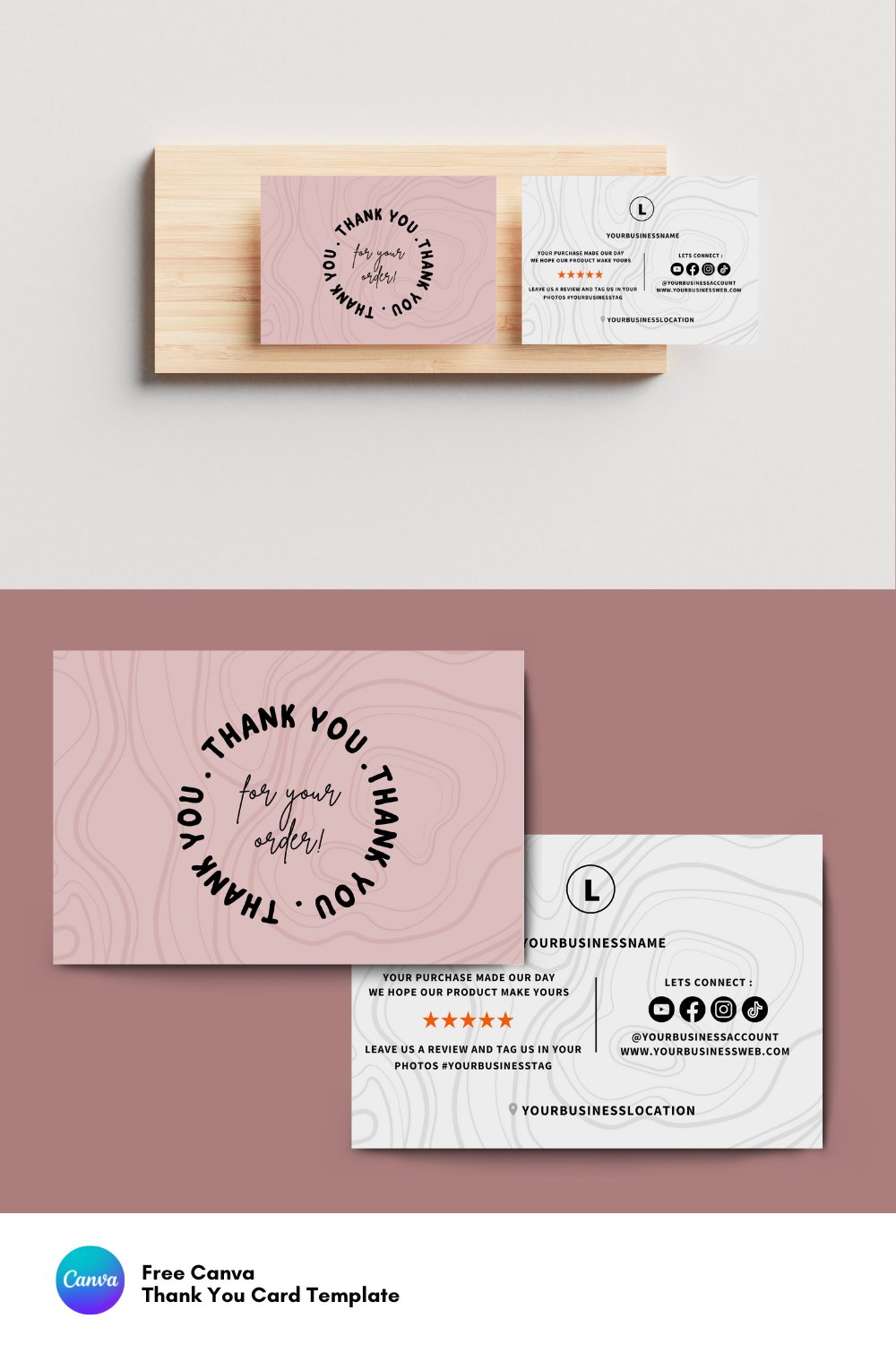 Thank You Card for Small Business | Canva Template