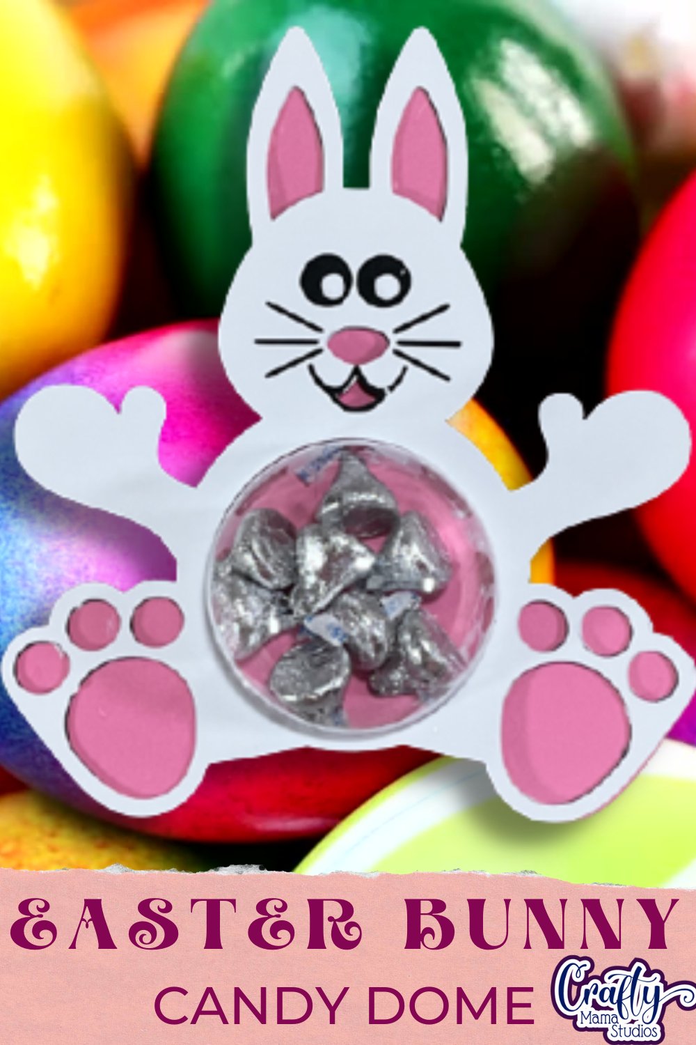 Easter Candy Dome Holder Bundle, Easter Bunny Basket Svg