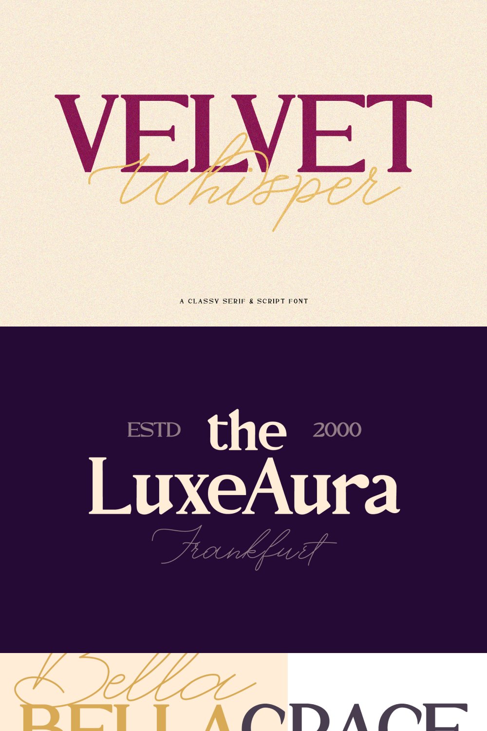 Velvet Whisper Serif Script Font