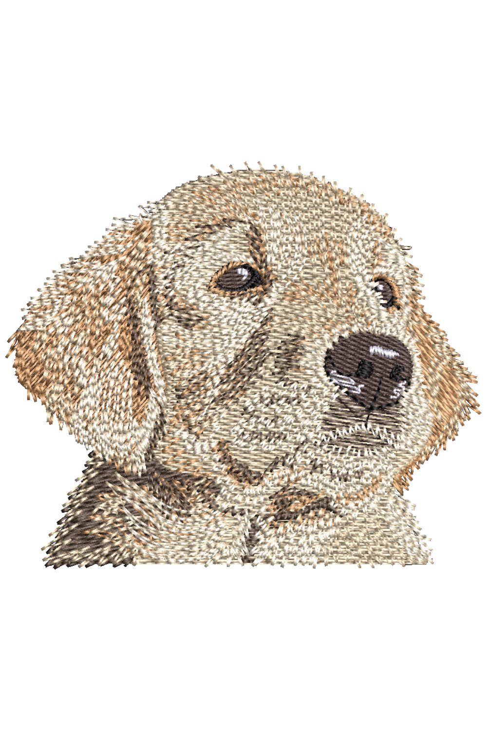 Golden Retriever puppy machine embroidery file