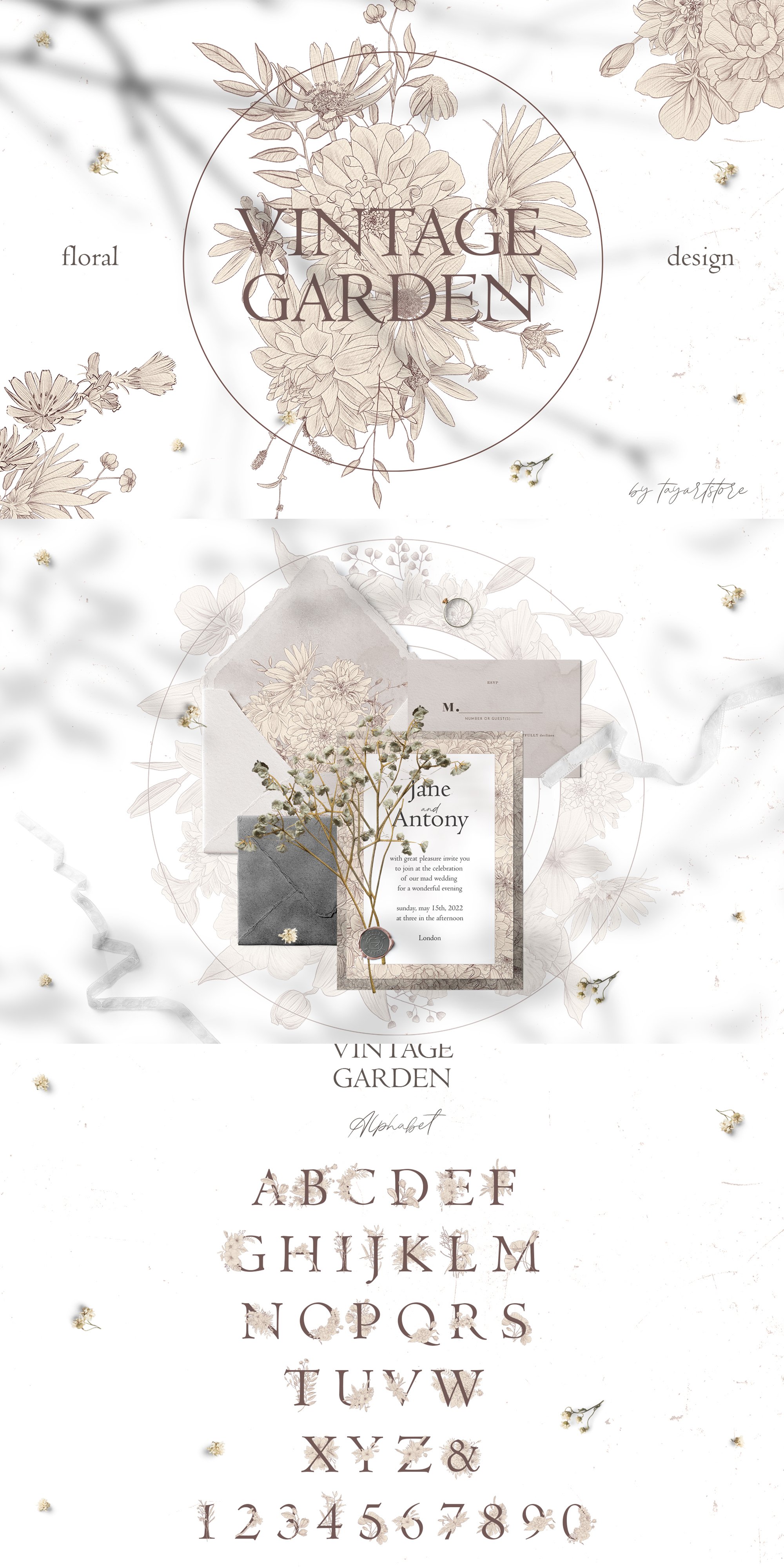 VINTAGE GARDEN - floral collection
