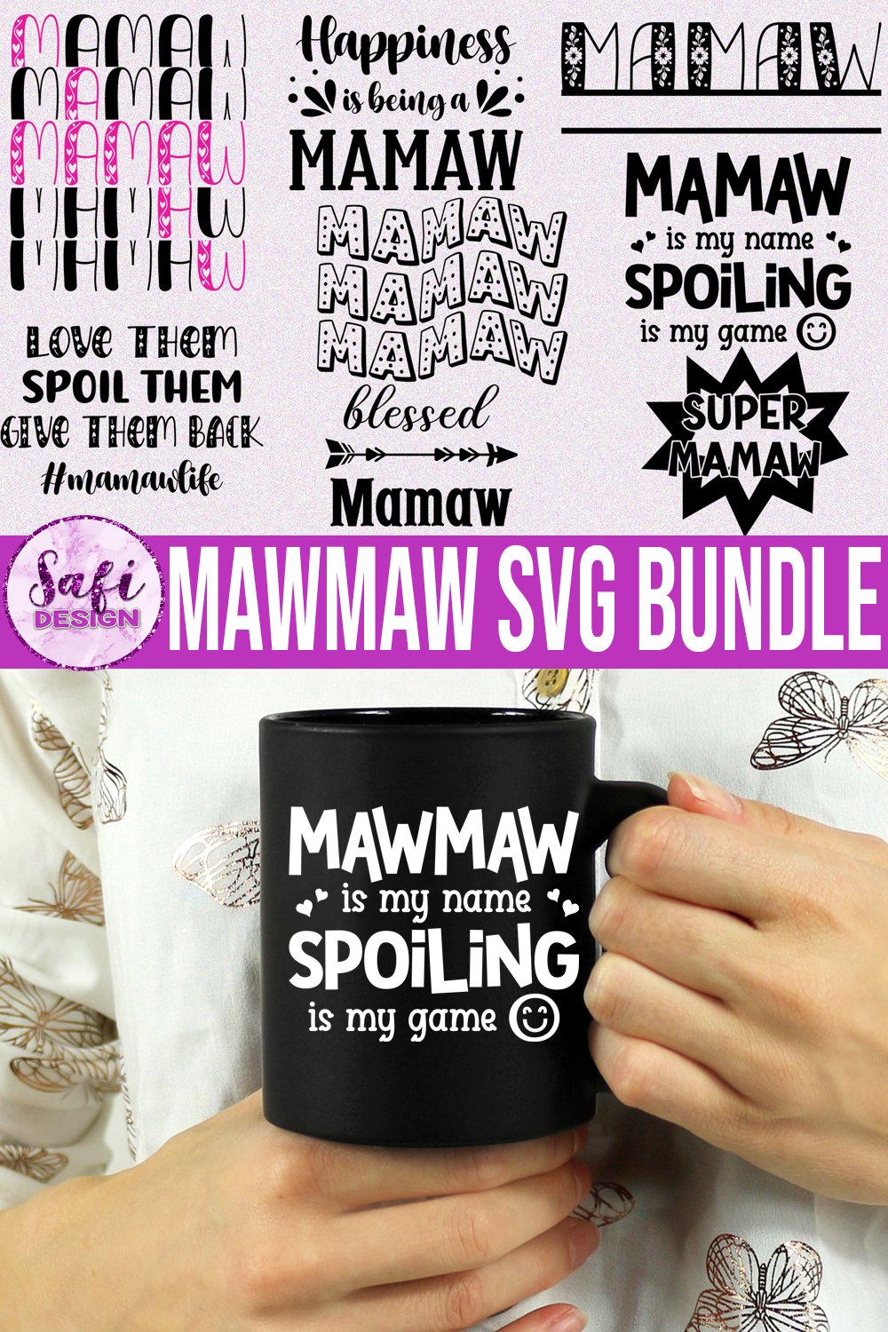 Mawmaw SVG Cut File Bundle