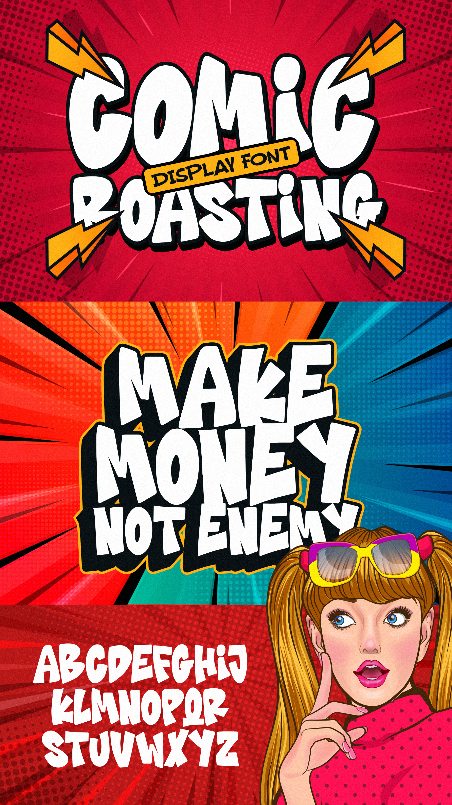Roasting Script Comic Roasting - Comic Display Font (6751650)