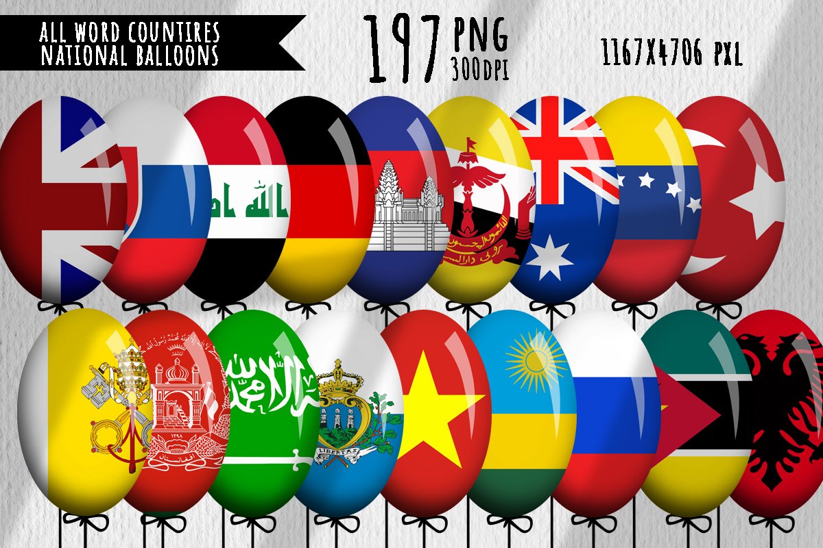 All world countries. National backgrounds