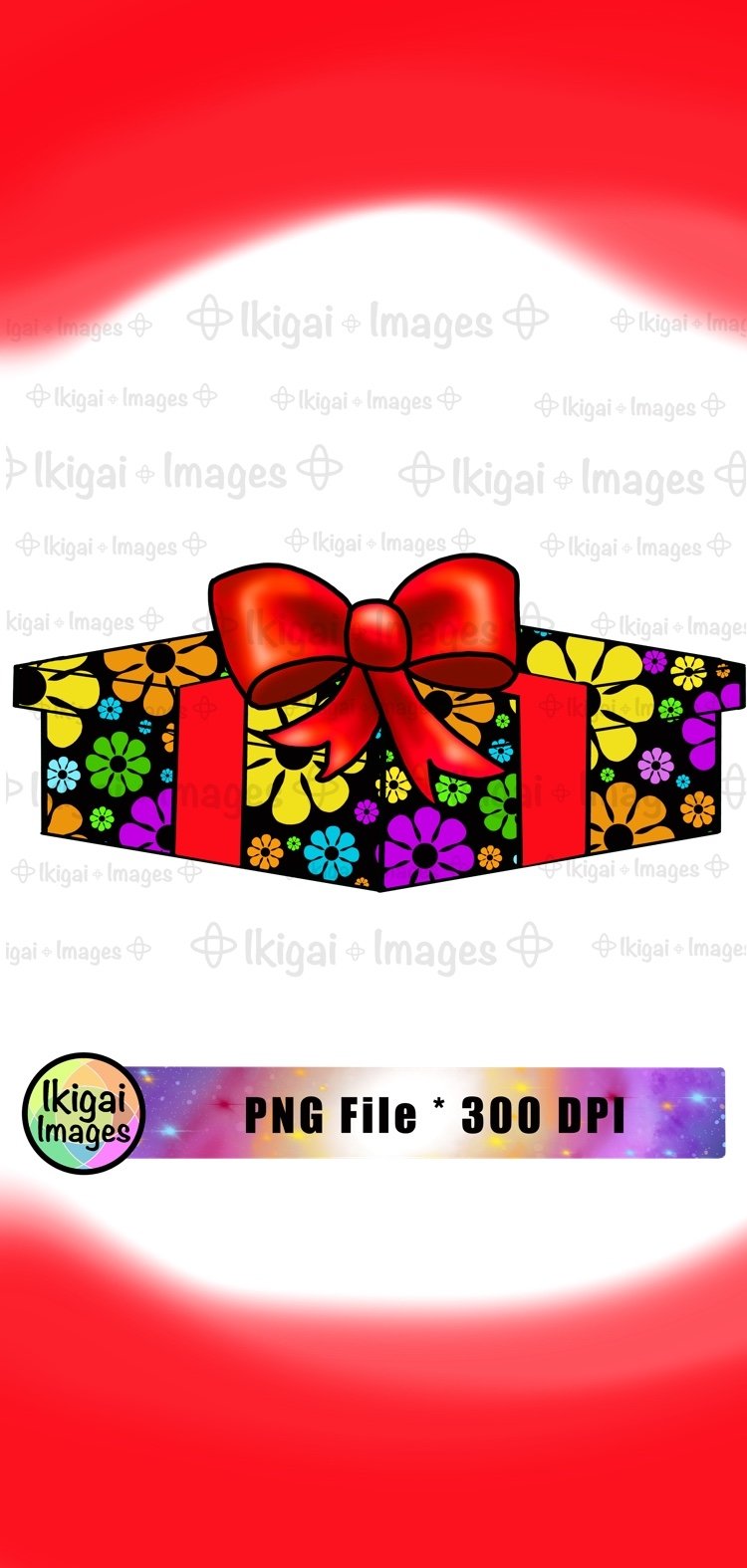 Flower Power Gift Box, Hippie Birthday Present, Sublimation