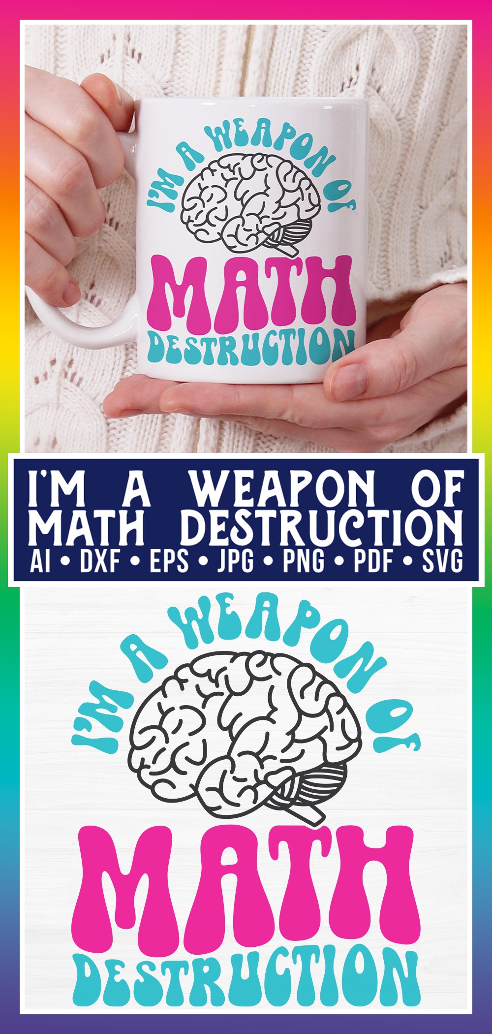 I'm a weapon of Math Destruction SVG