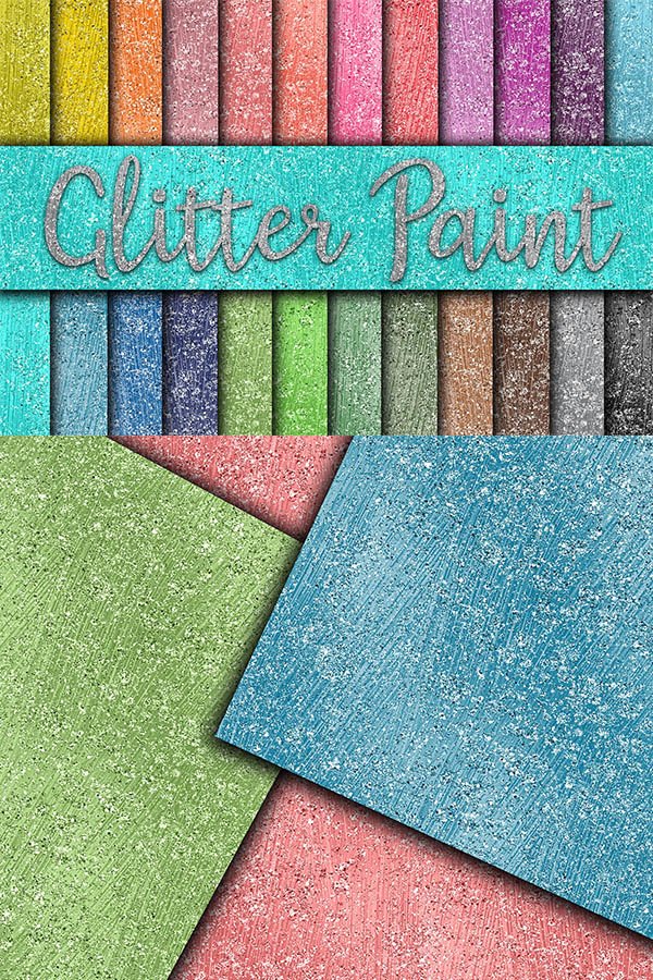 Glitter Paint Digital Paper