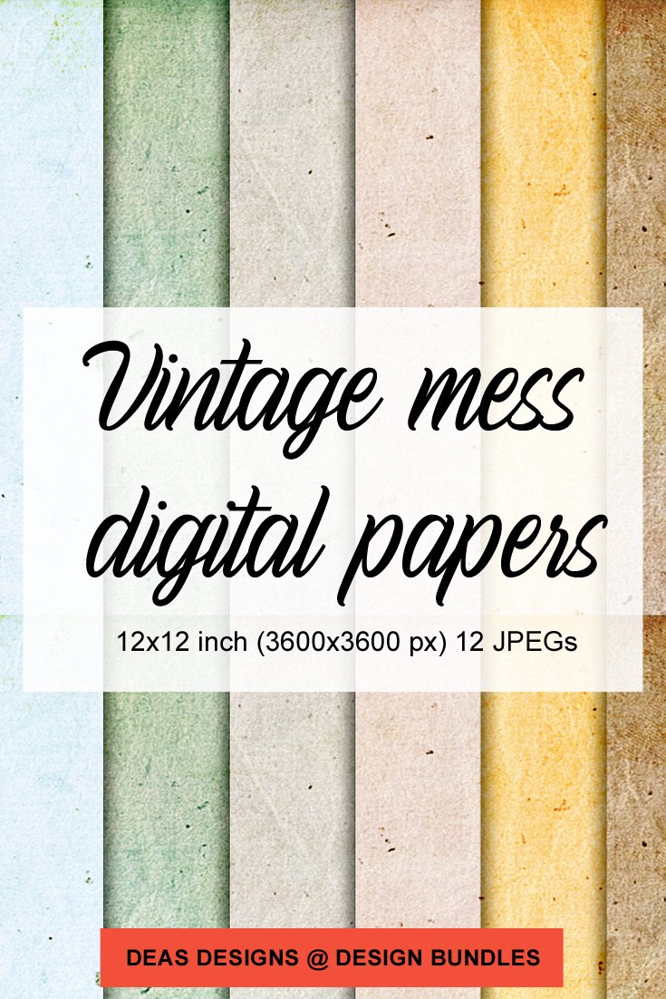Vintage mess papers