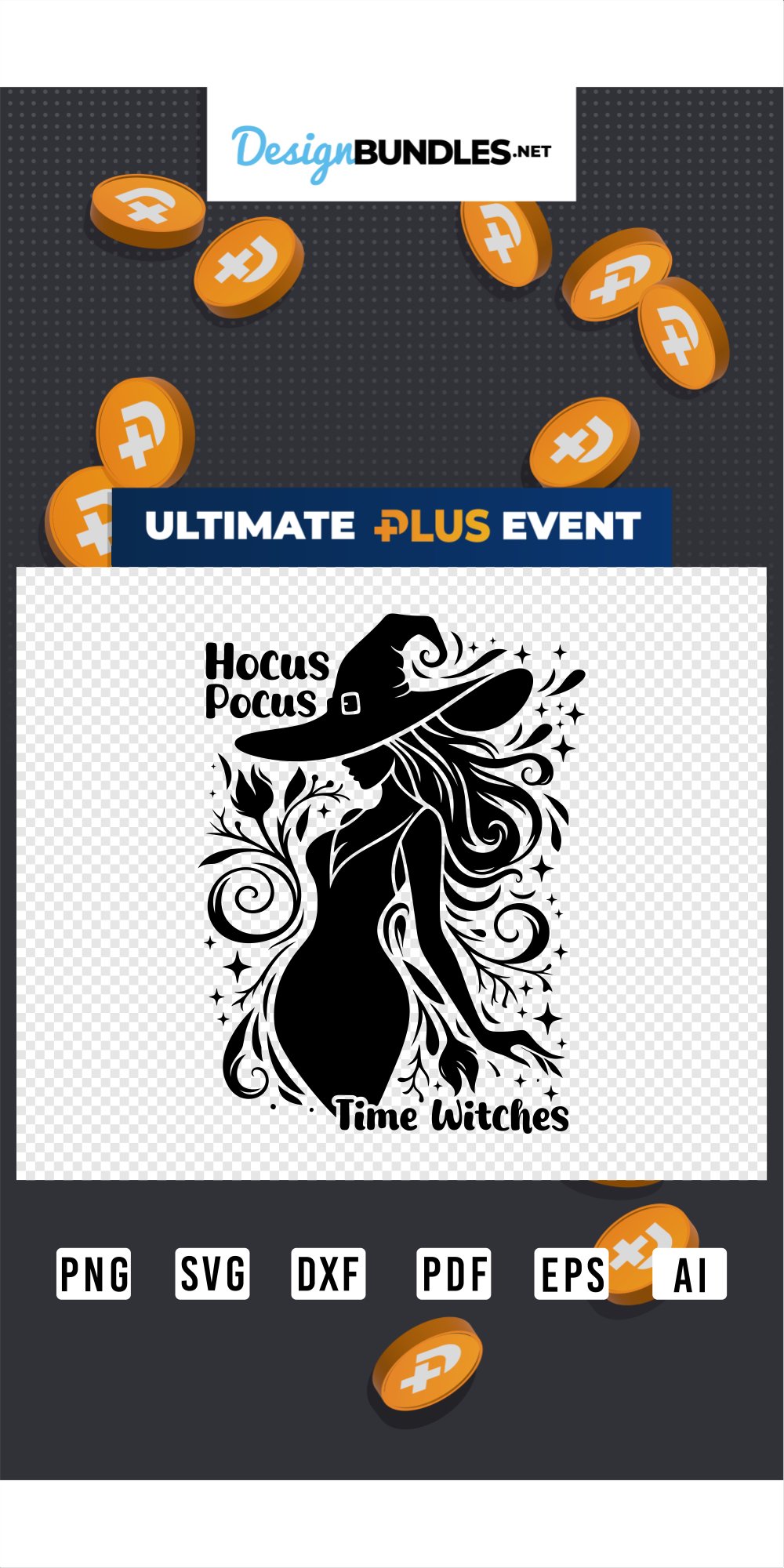 Hocus Pocus Time SVG, Witch SVG, Halloween SVG Designs
