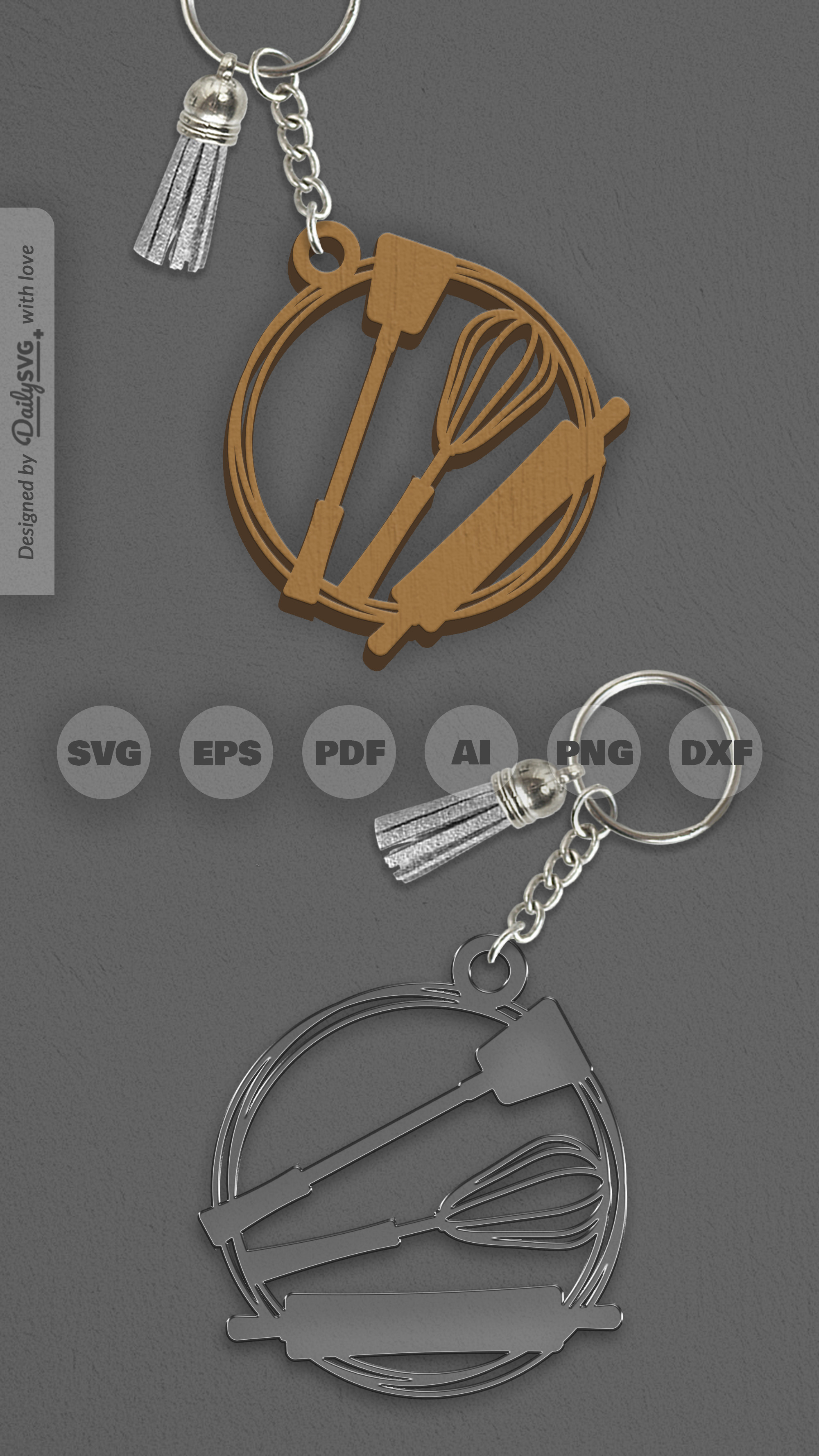 Cooking Keychain SVGs (5784128)