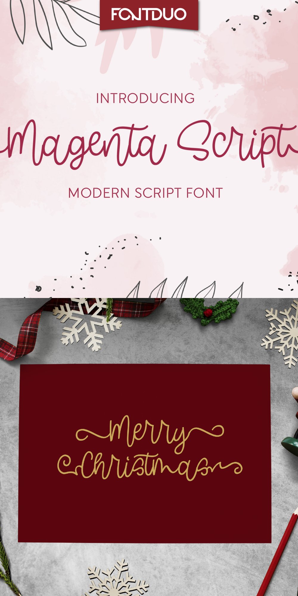 Magenta Script, Swirls, and Swashes