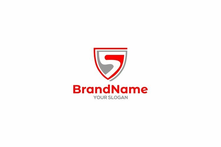 Letter S in Shield Logo Design Vector