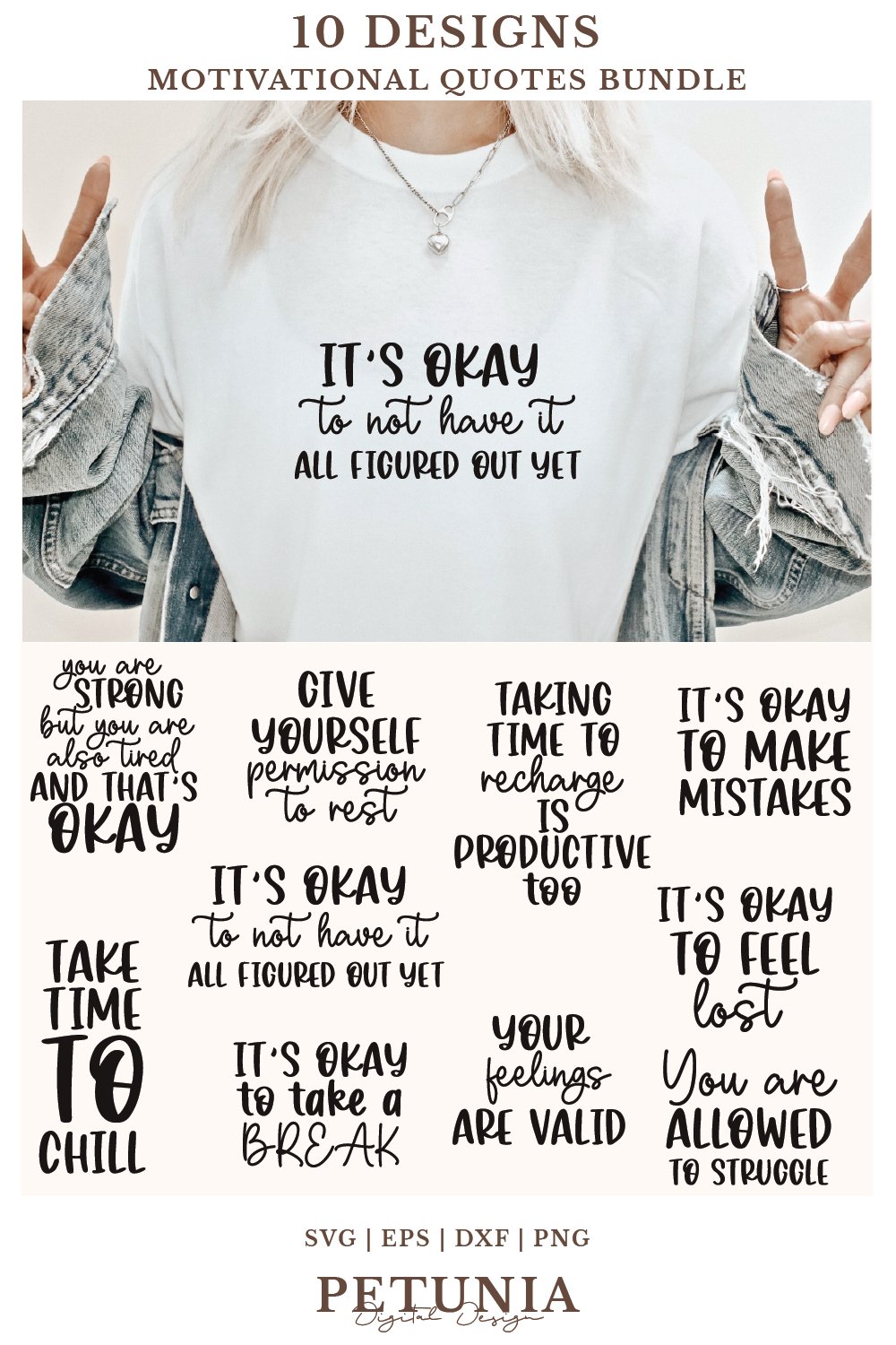 Mental Health SVG Bundle | Motivational Quotes SVG Bundle