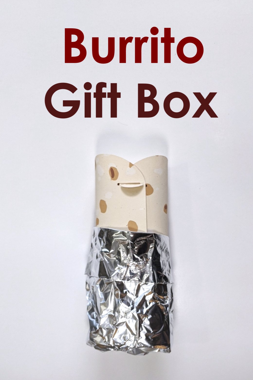 Burrito Gift Box Template for Cutting Machines
