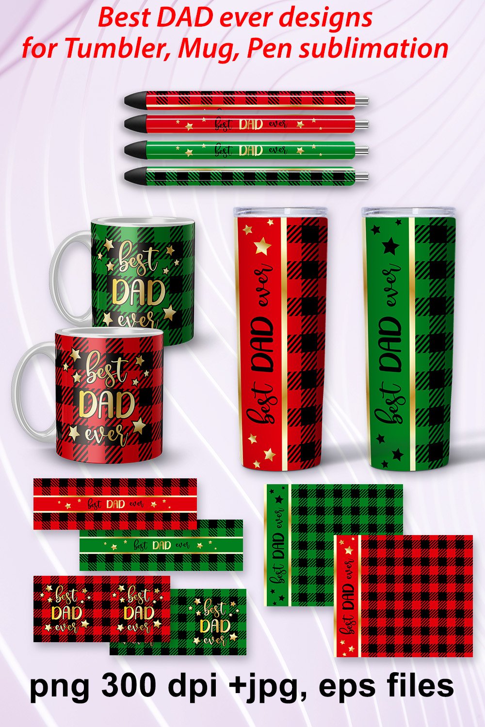 Tumbler sublimation Mug Pen Fathers day wrap huge bundle
