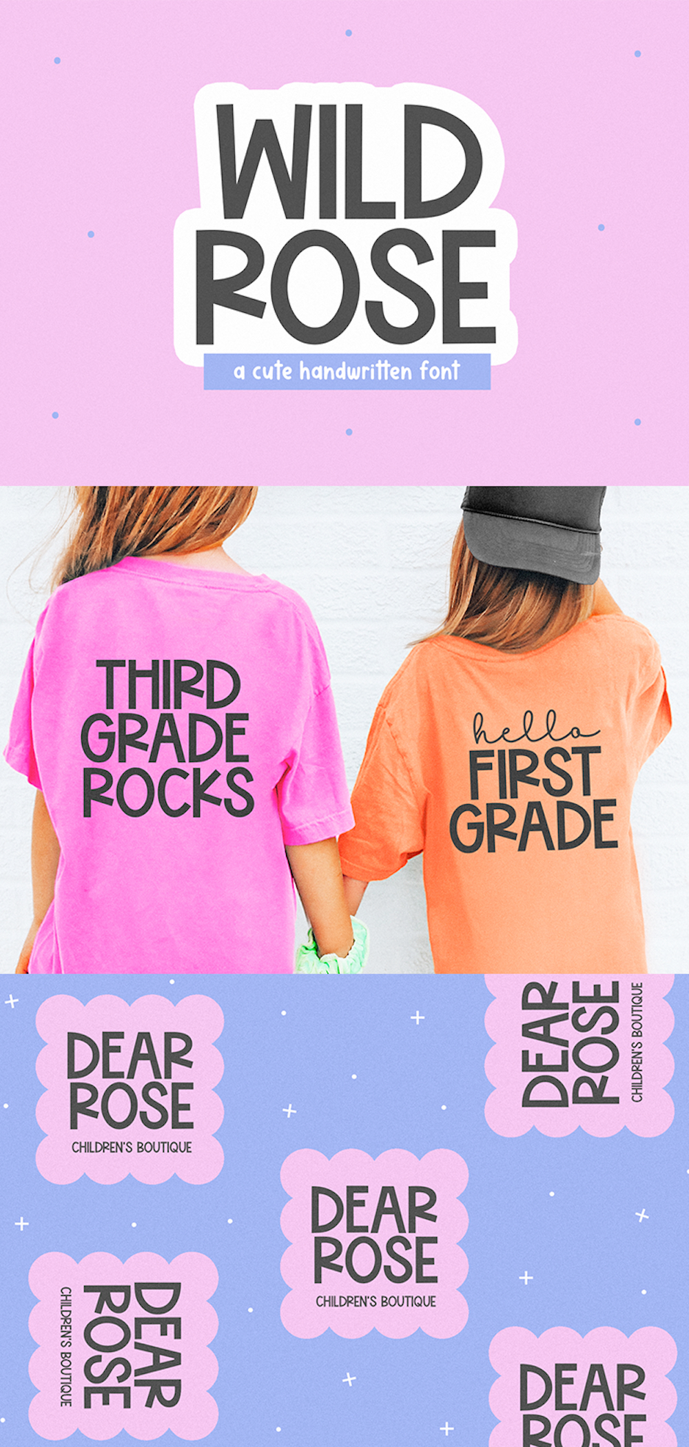 Wild Rose - Cute Handwritten Font