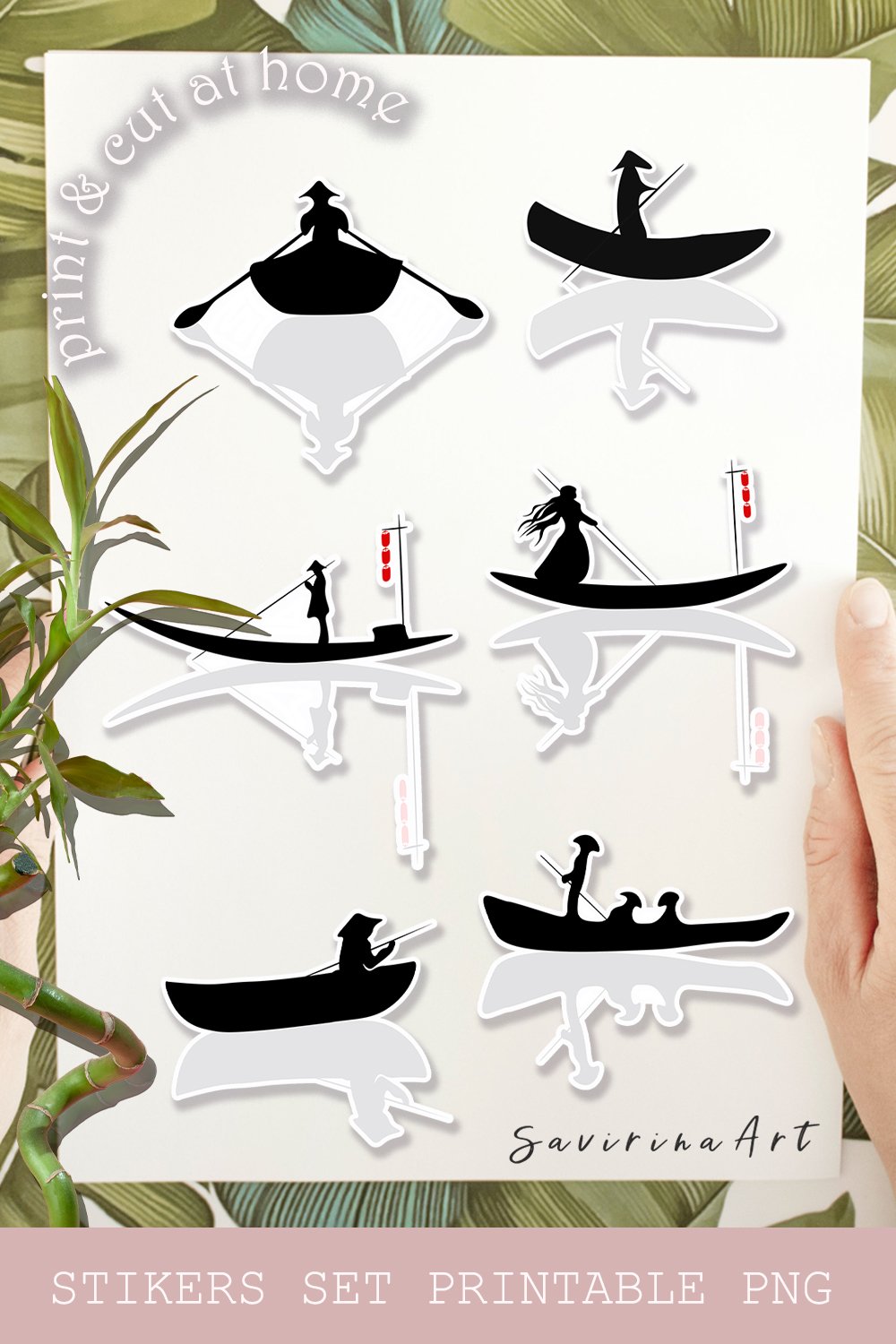 Stickers set Printable. Sticker PNG Asia. Crafting (2846946)