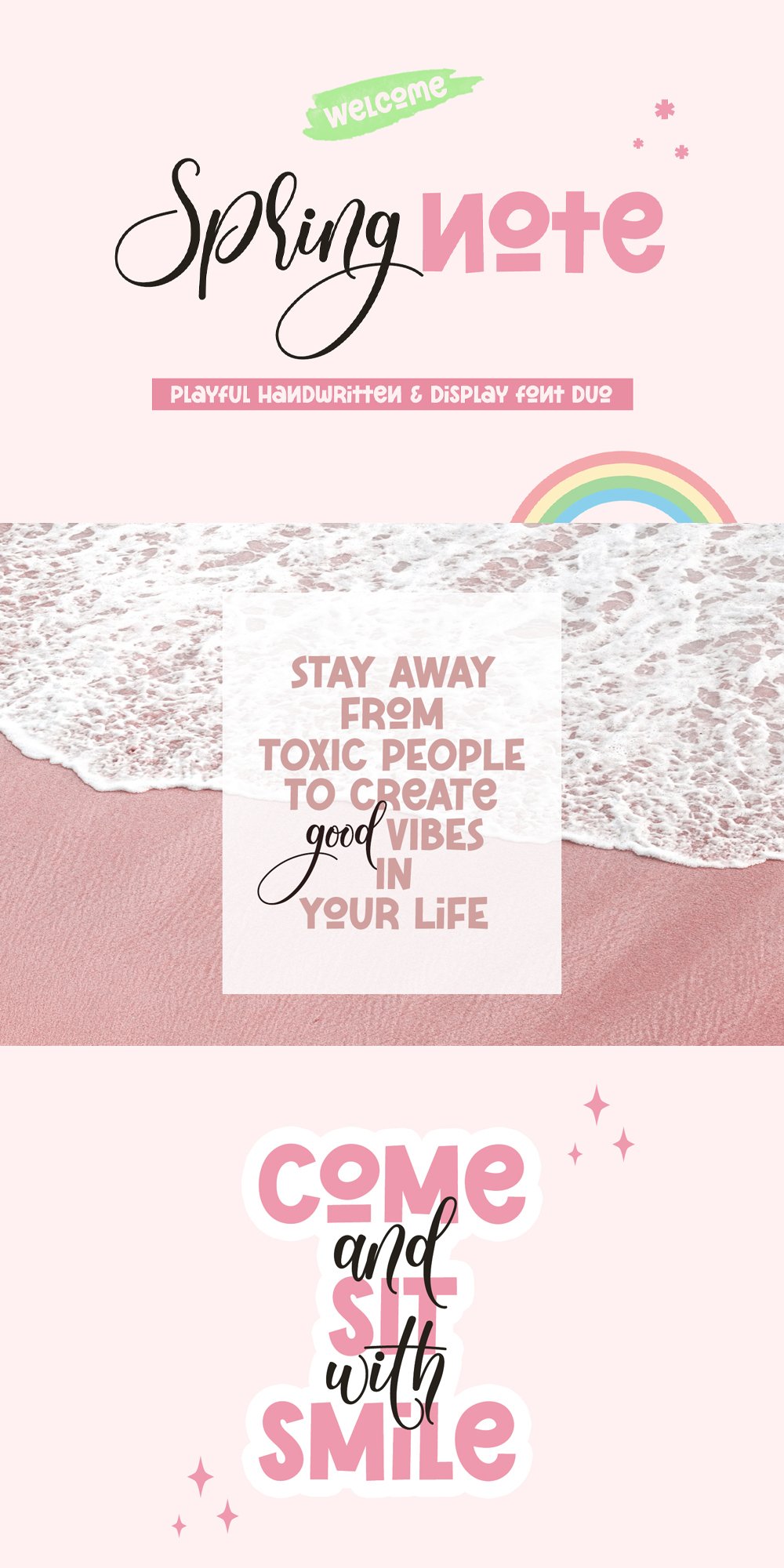 Spring Note - Fun Font Duo Script & Display Font