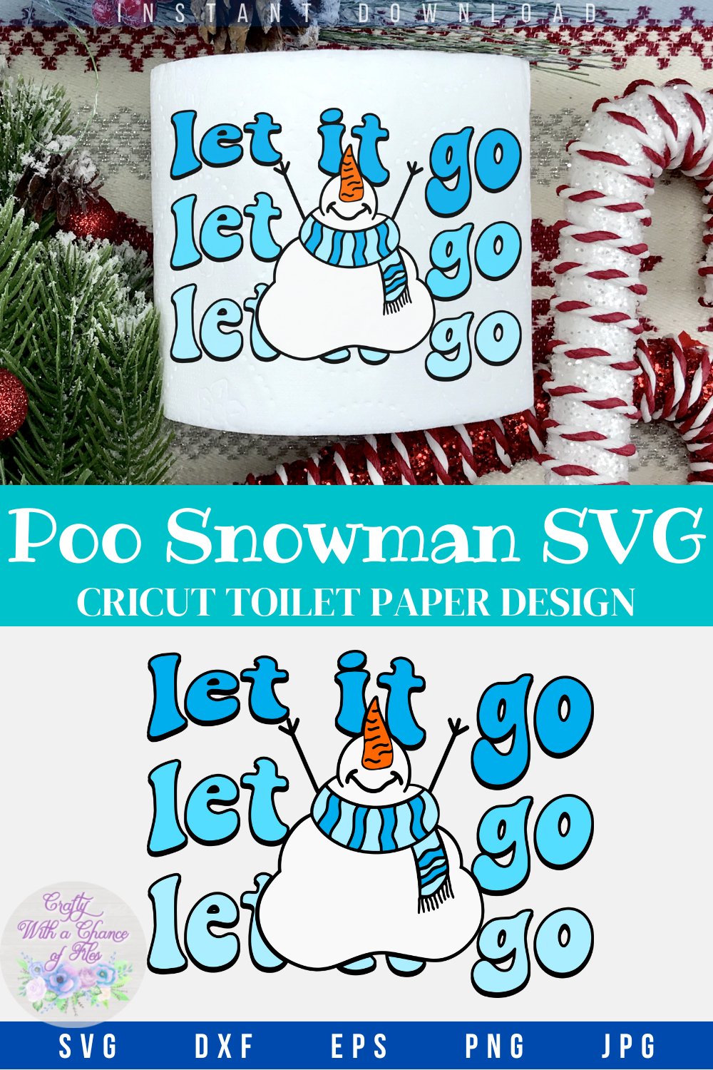 Christmas Toilet Paper Kiss My Frosty Butt Snowman