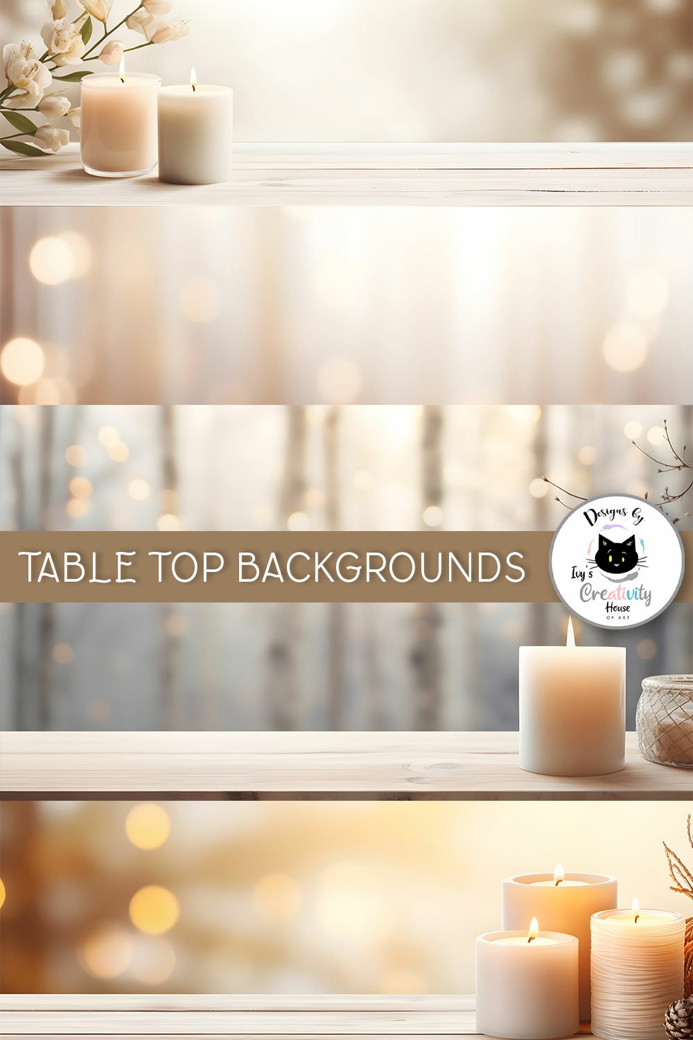 Table Top View Backgrounds | Winter Mockup Designs