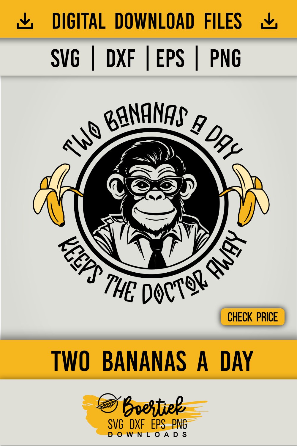 Smart Monkey Two Bananas A Day Keeps The Doctor Away smart-monkey-two-bananas-a-day-keeps-the-doctor-away
