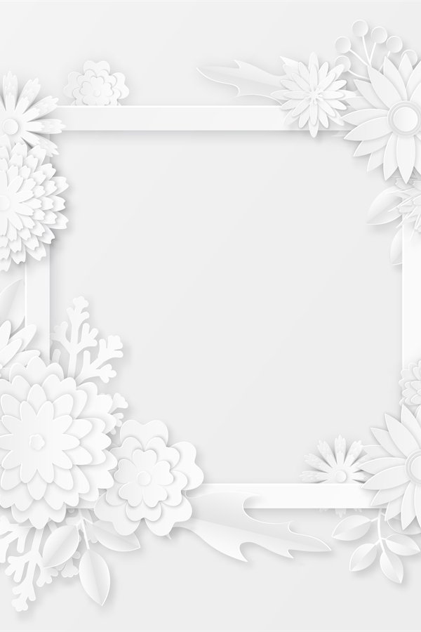 Paper flowers. White paper origami flowers (862993)