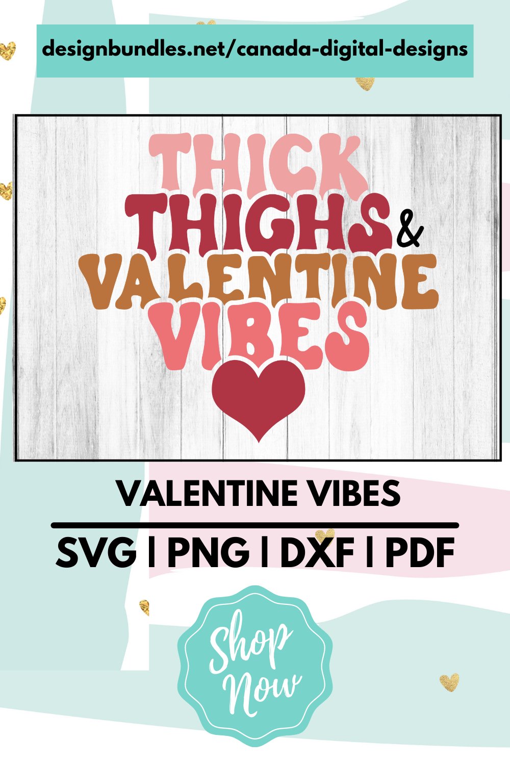 Thick thighs and valentine vibes svg cut file - Love svg