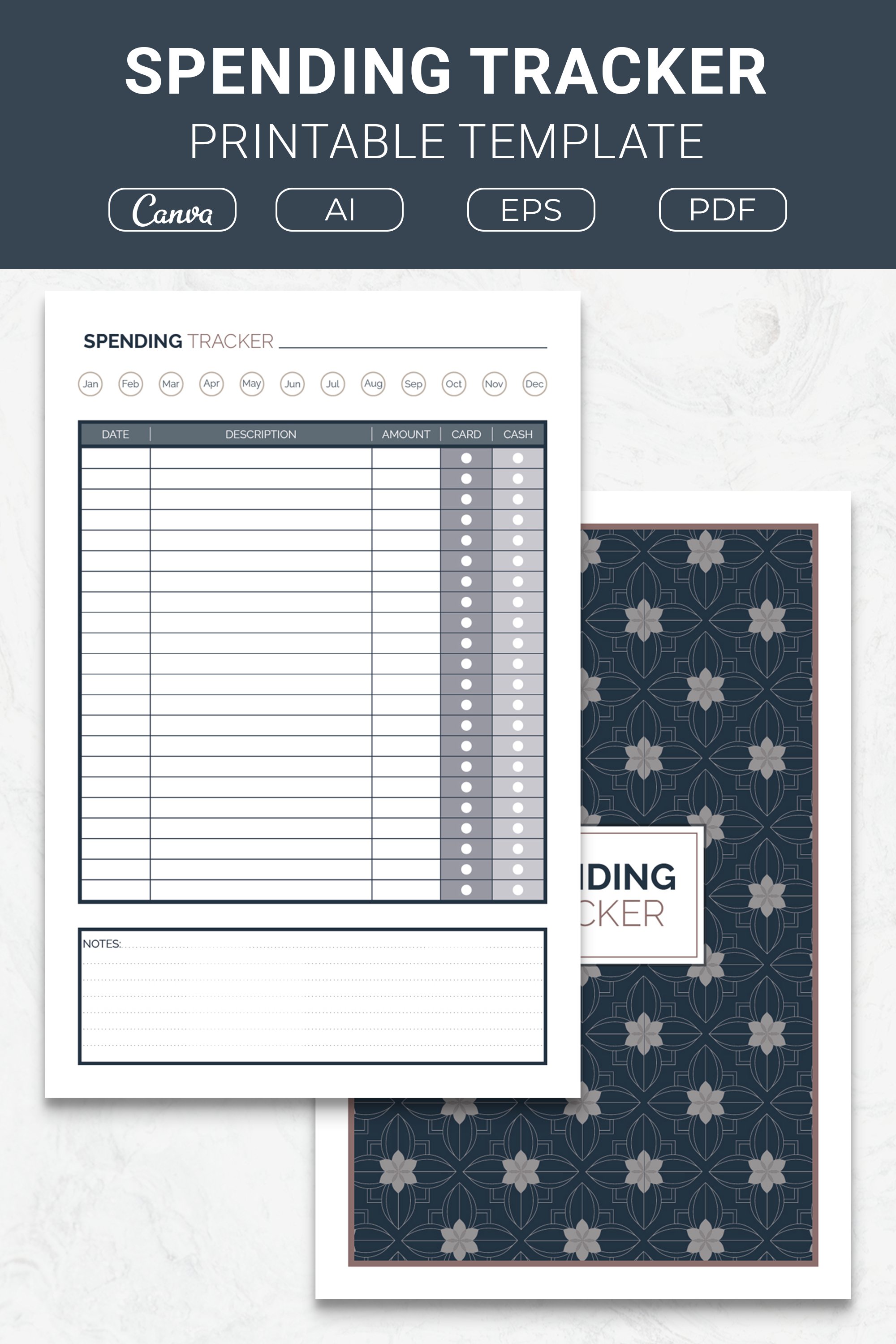 Spending Tracker Printable Template Spending Tracker Printable Template