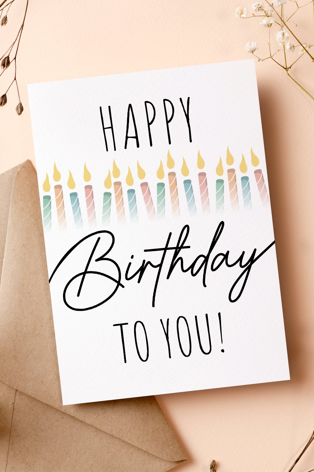 Birthday Card Template Cute Printable (2465942)