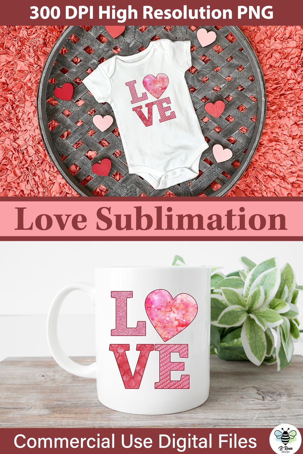 Valentine's Day Love PNG for Sublimation