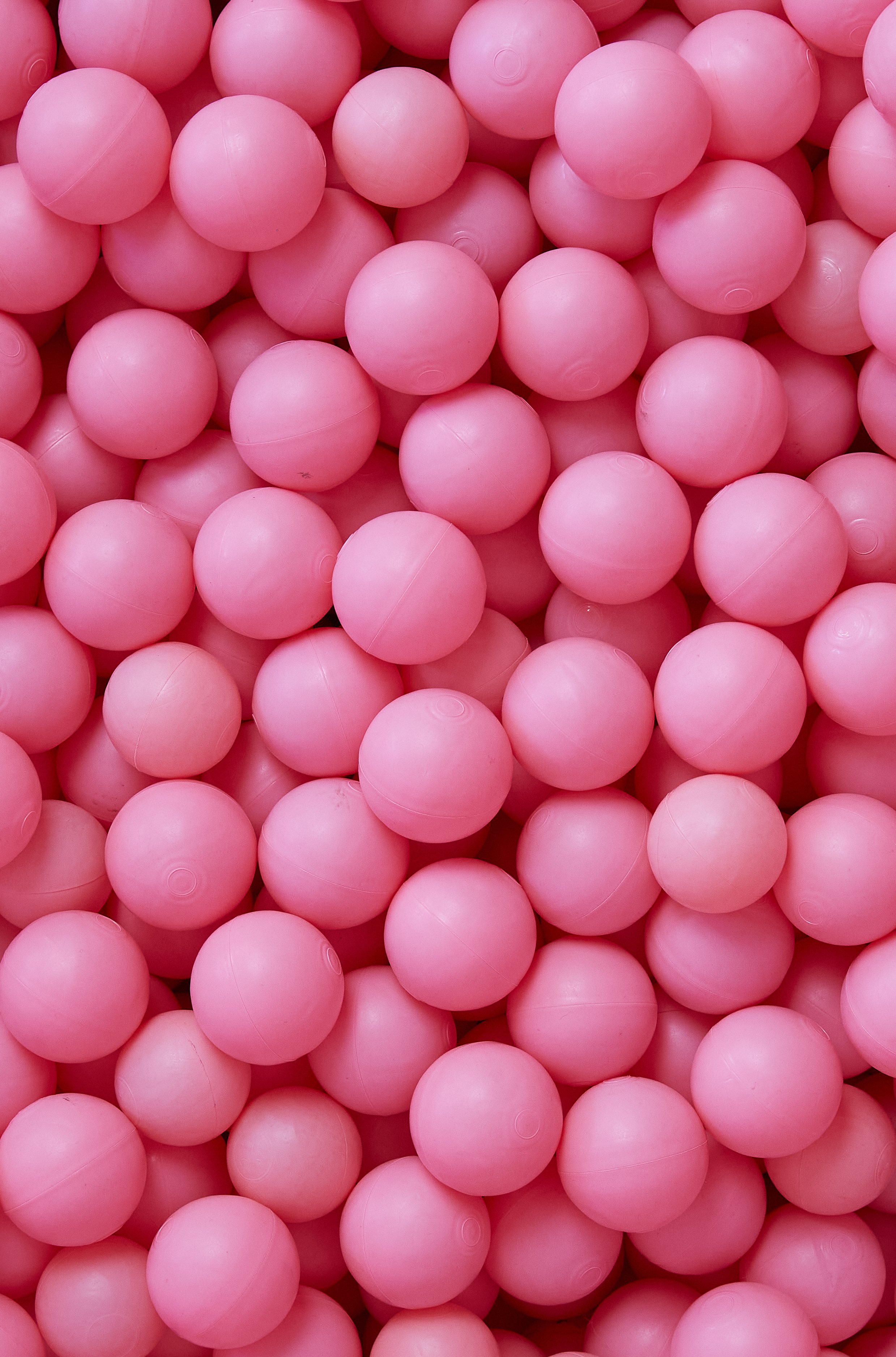 Background of pink plastic balls.
