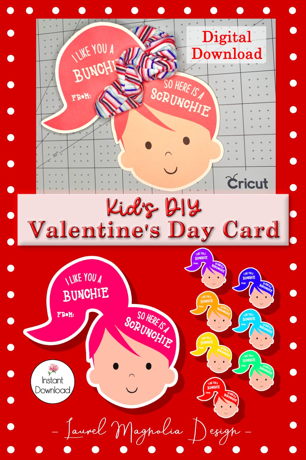 Kid's Valentine's Day Card, DIY Valentine Card (1196093) | SVGs