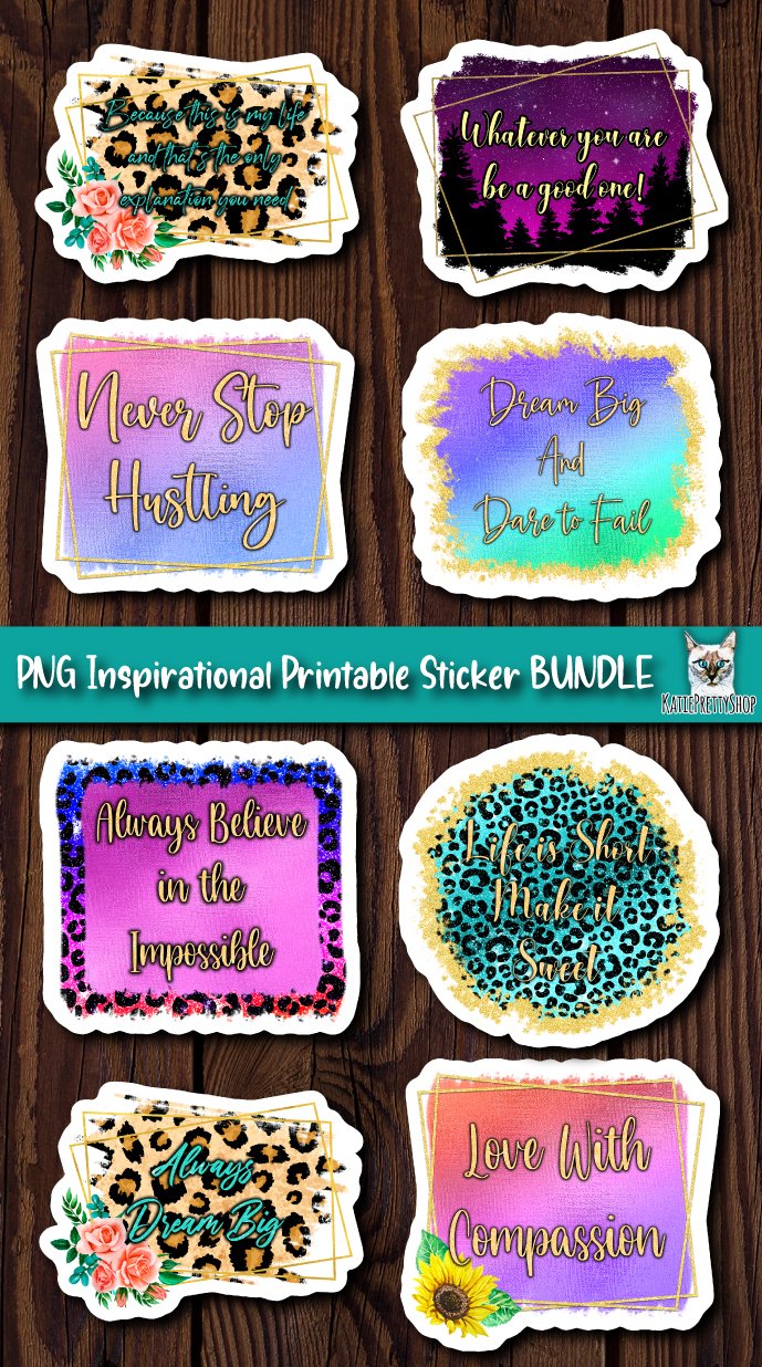 Inspirational Printable Stickers. Motivation (1461866)