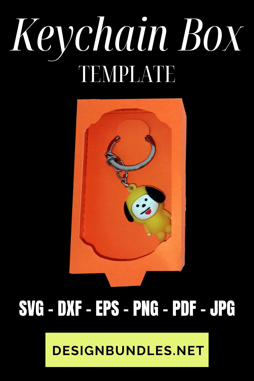 Keychain Box SVG Template Keychain Display Box SVG (2713080)