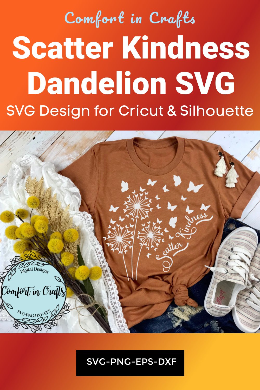 Scatter Kindness Dandelion SVG (1281116)