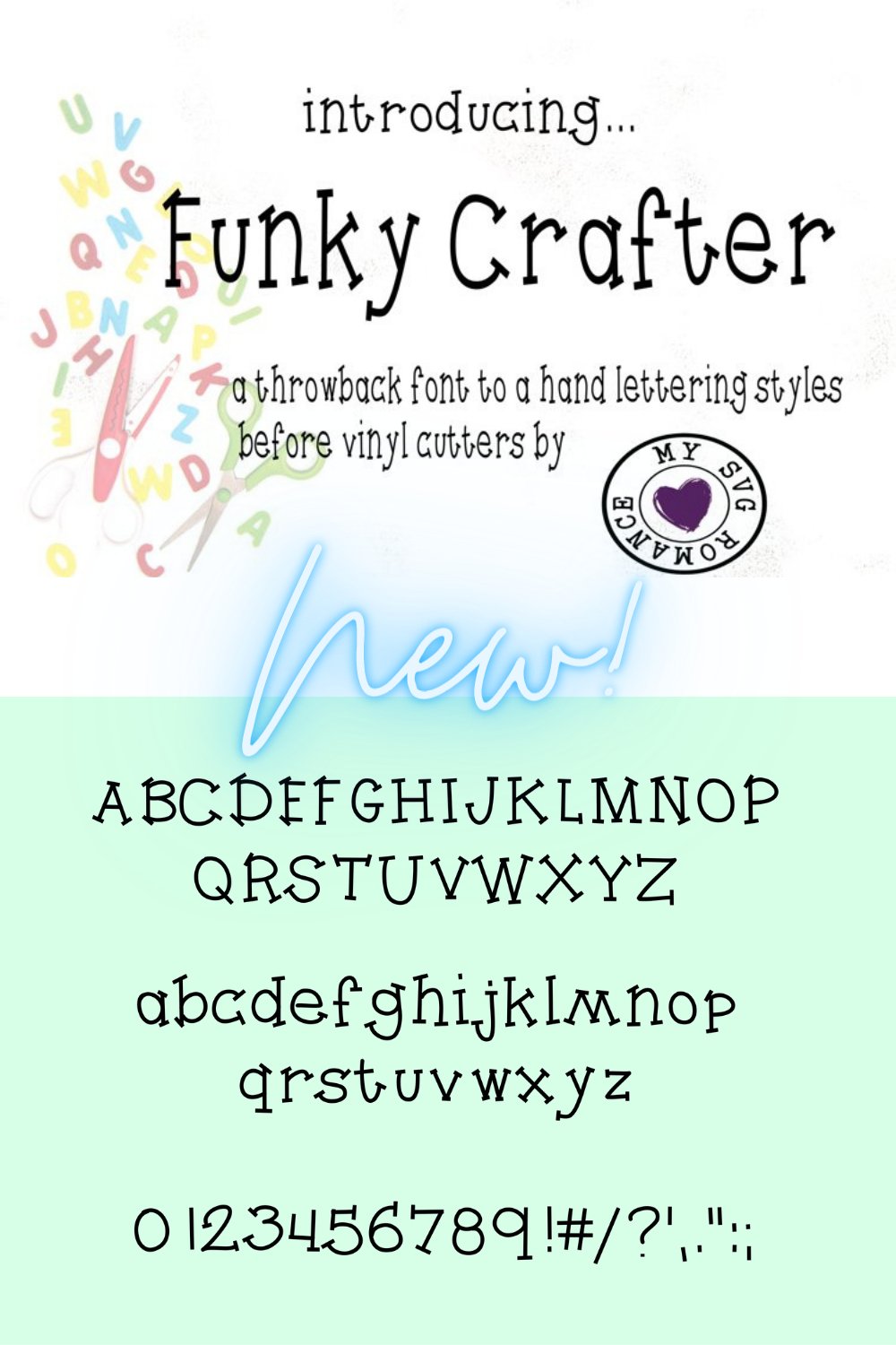 Throwback Lettering Funky Crafter - A Throwback Font To Hand Lettering