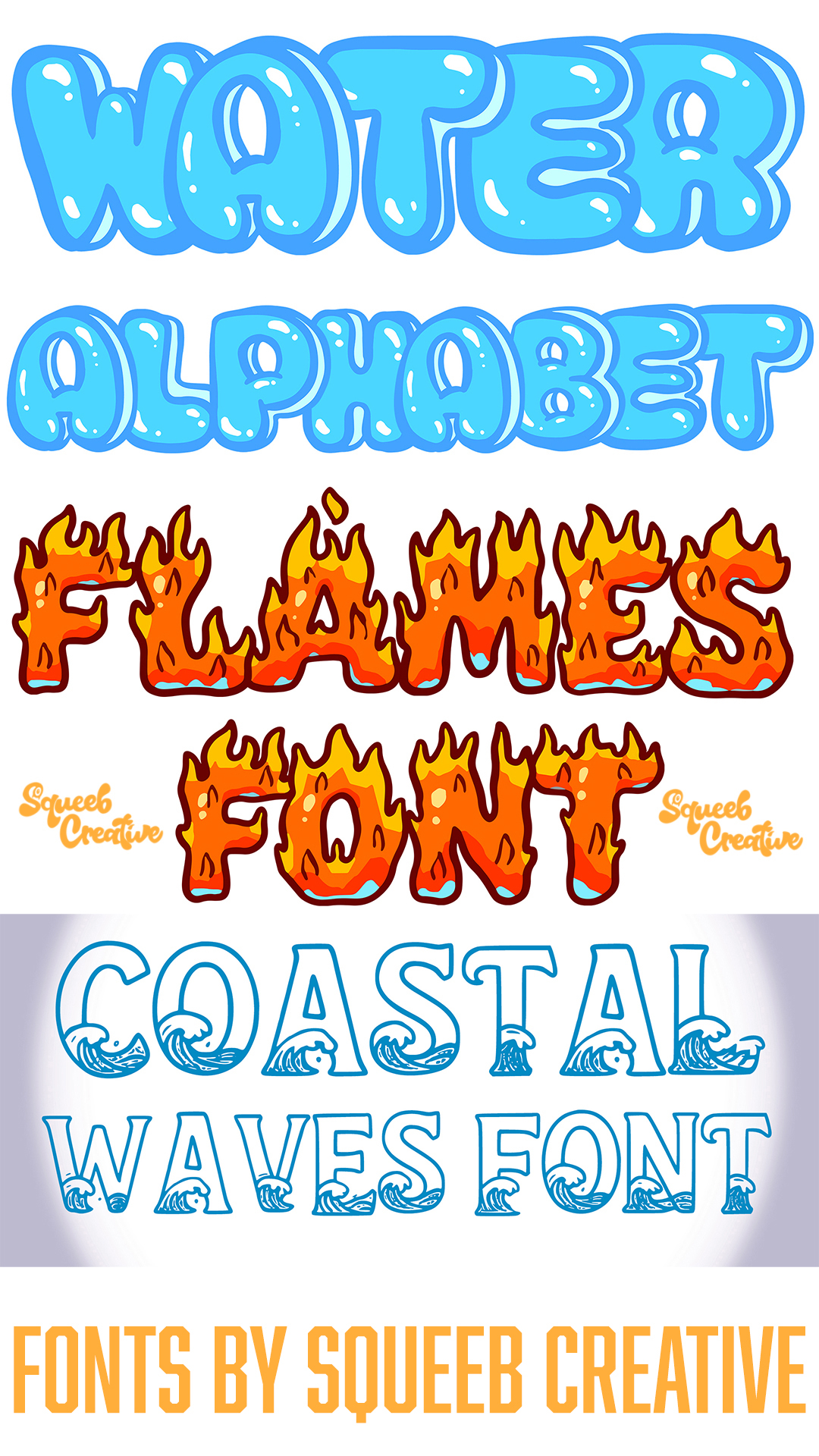 Fire Flames Lettering ABC Text Font Alphabet SVG Type