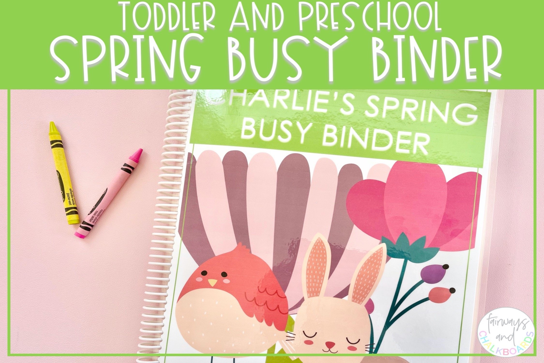 Spring Busy Binder Toddler and Preschool Activities