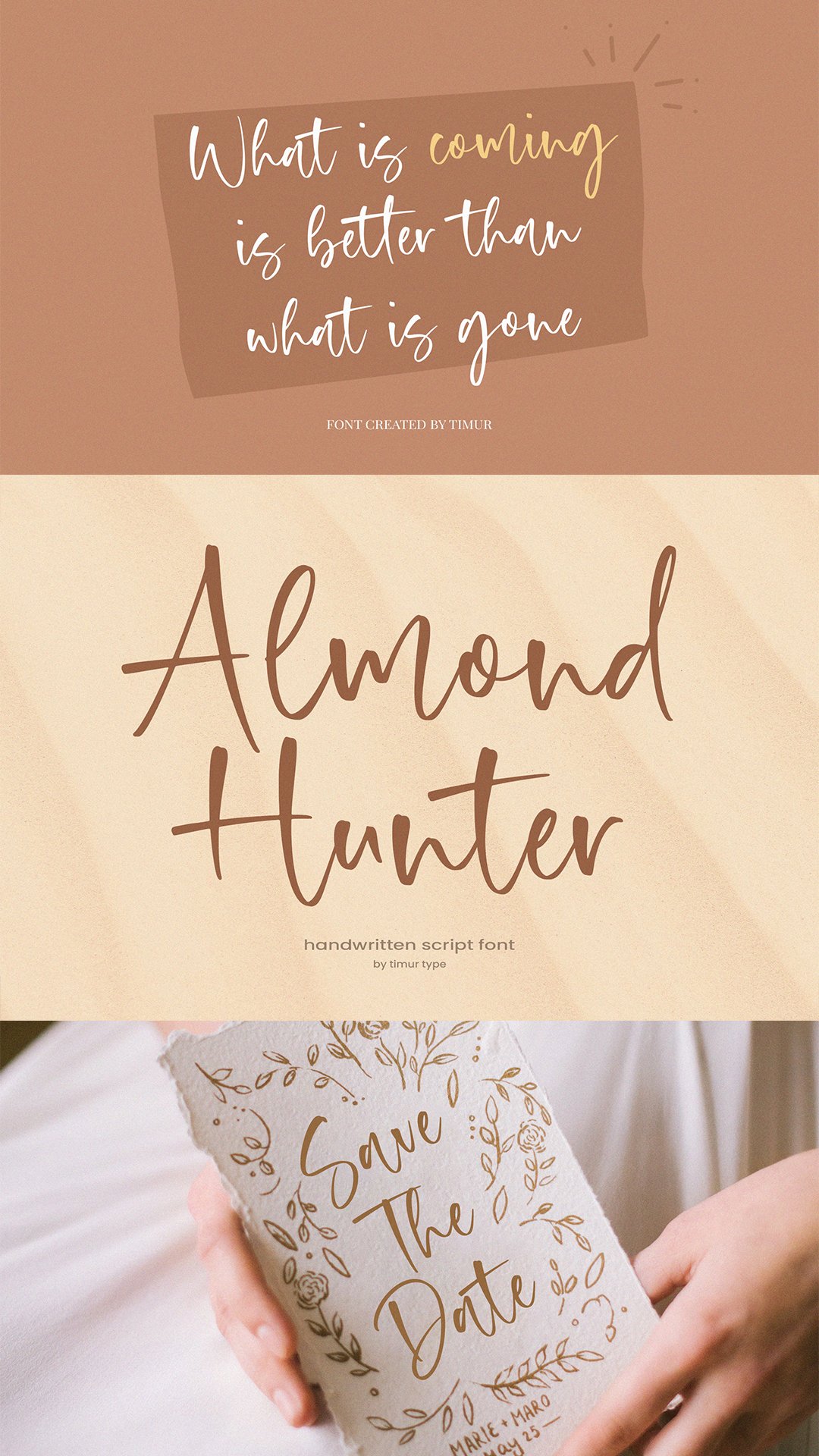 Hunter Handwritten Almond Hunter- Handwritten font