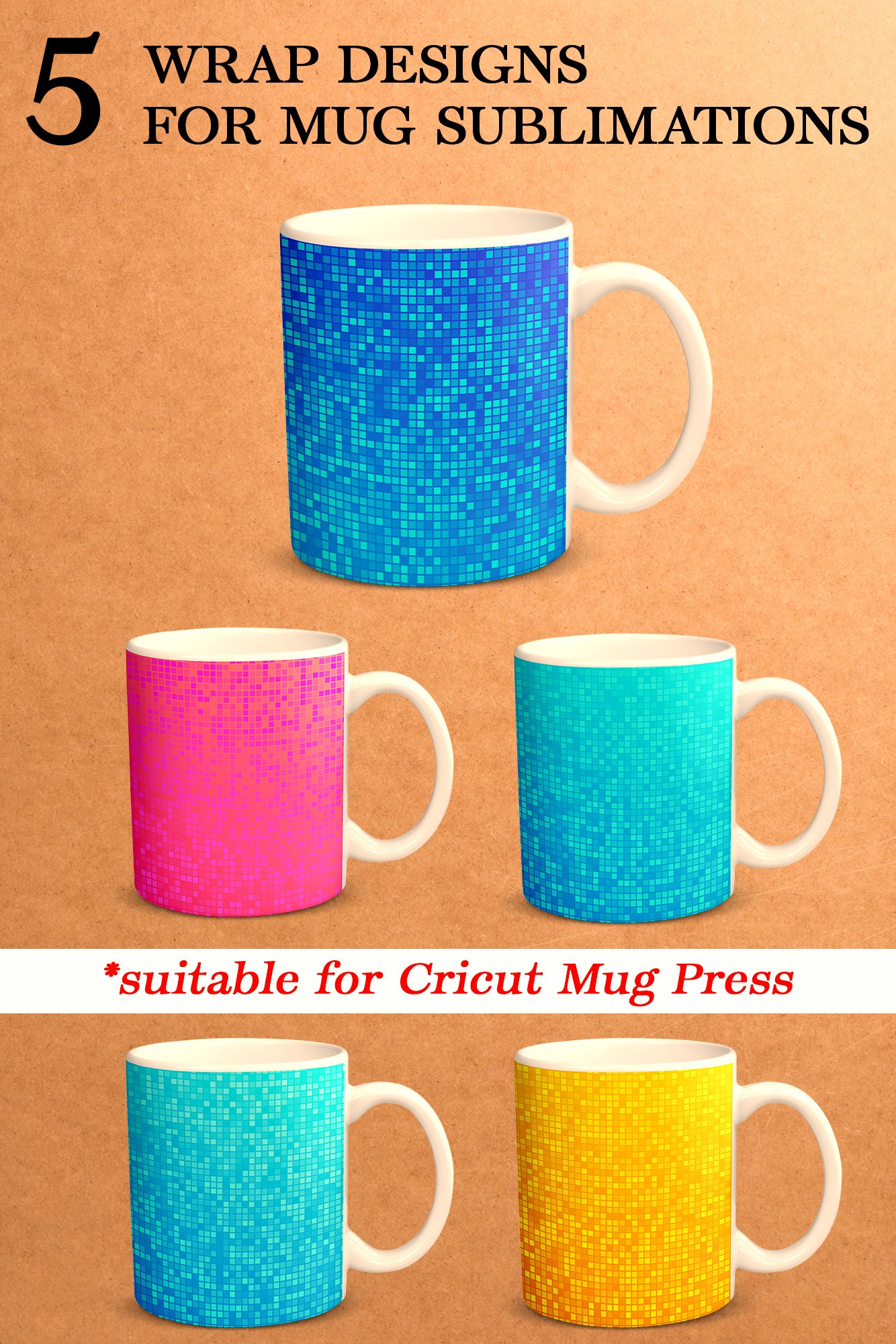 Wrap Designs for Mug Sublimation. Coffee Mug (1345703)